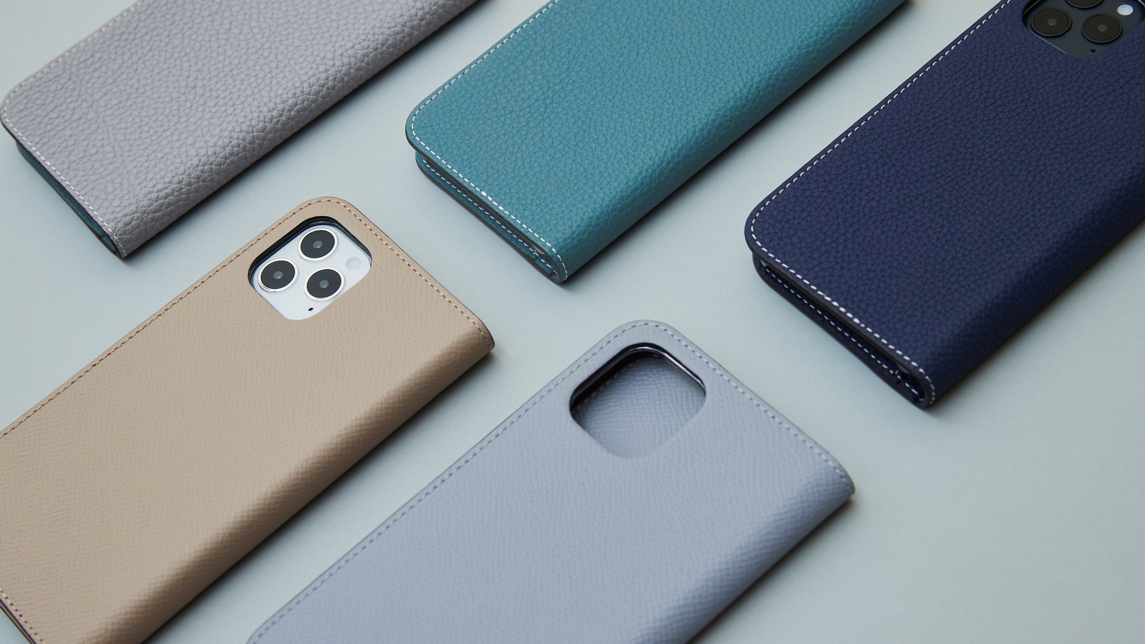 Premium leather iPhone cases made from full-grain Shrink and Nobile Leather.