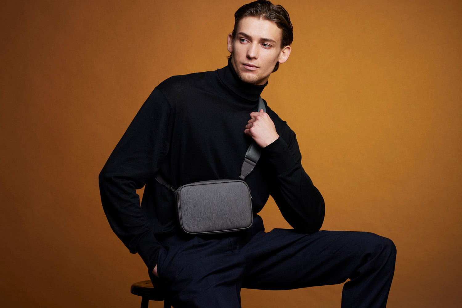 Men Casual Bags Men's Crossbody Bag Double Sided Crossbody Shoulder Bag main image 0