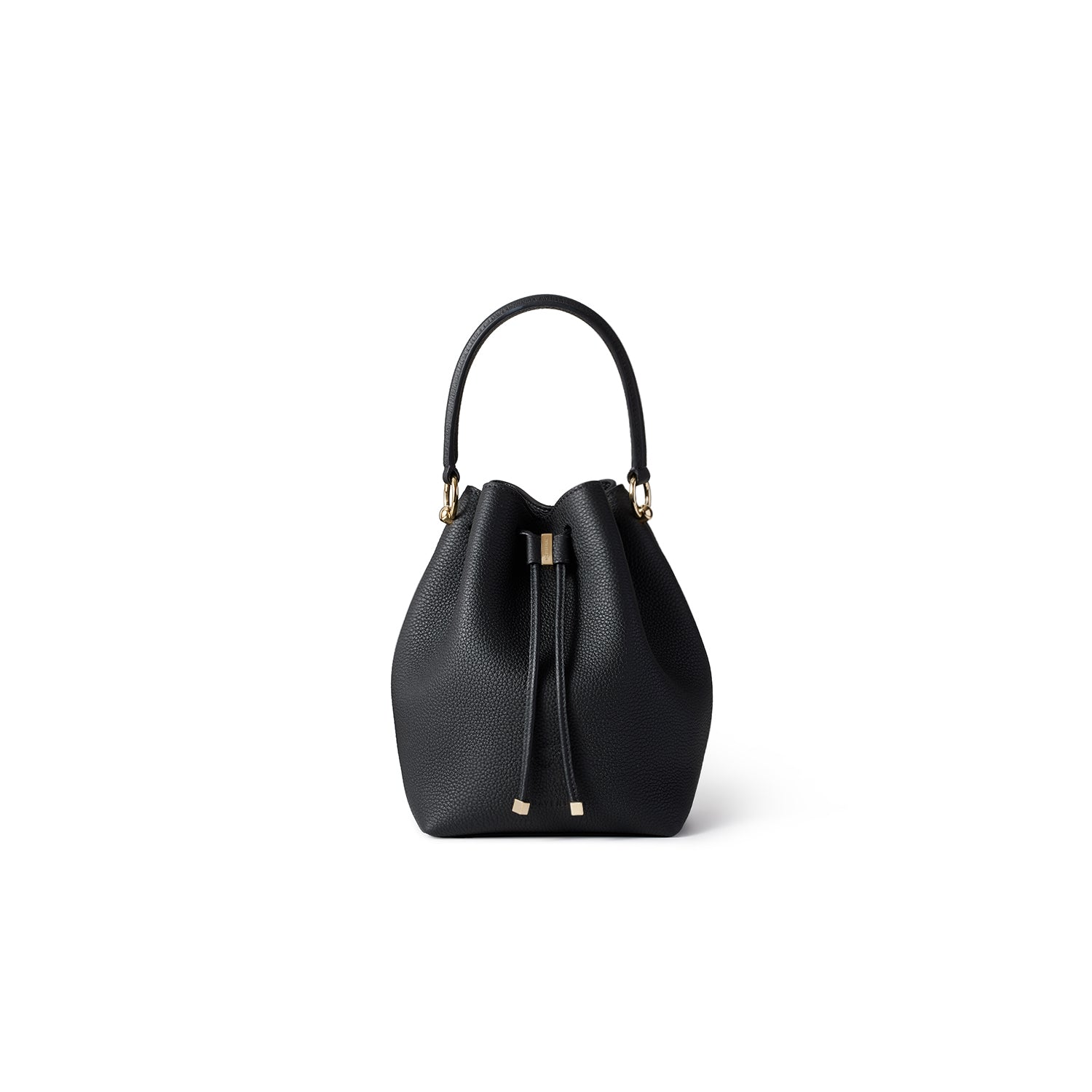 Angelica Bucket Bag Shrink Leather (Black)