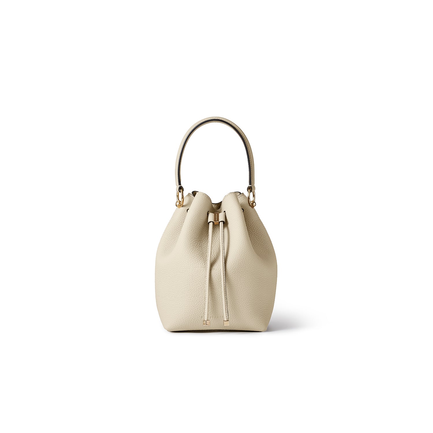 Angelica Bucket Bag Shrink Leather (Ivory)