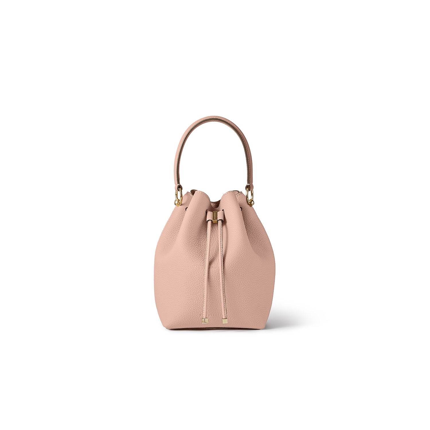 Angelica Bucket Bag Shrink Leather (Almond Pink (Etoupe edge paint))