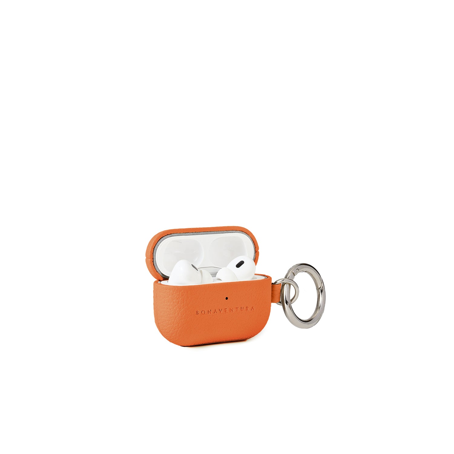 AirPods Case with Ring Shrink Leather (Orange - Pro 2nd Gen)