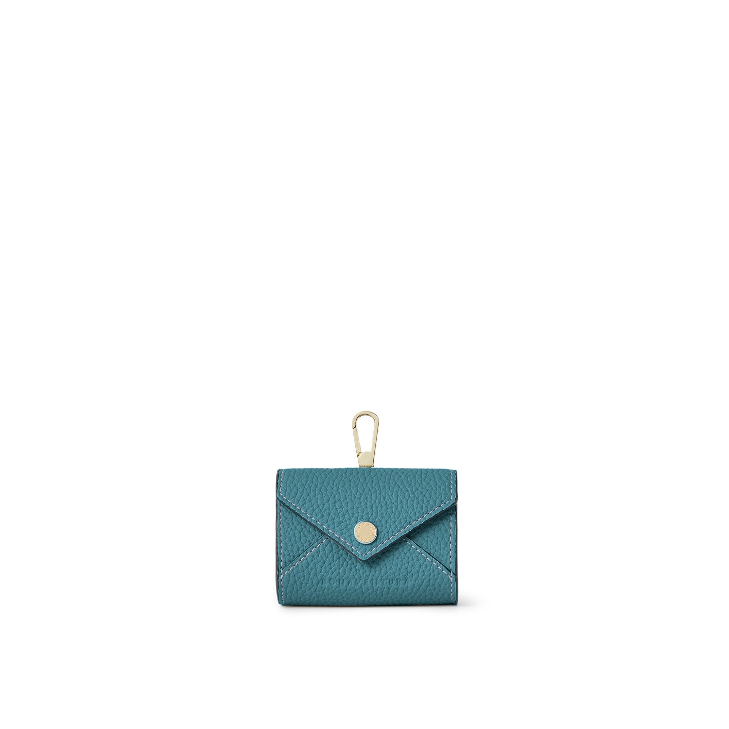 Flap AirPods Case with Hook Shrink Leather (Blue Cyan)