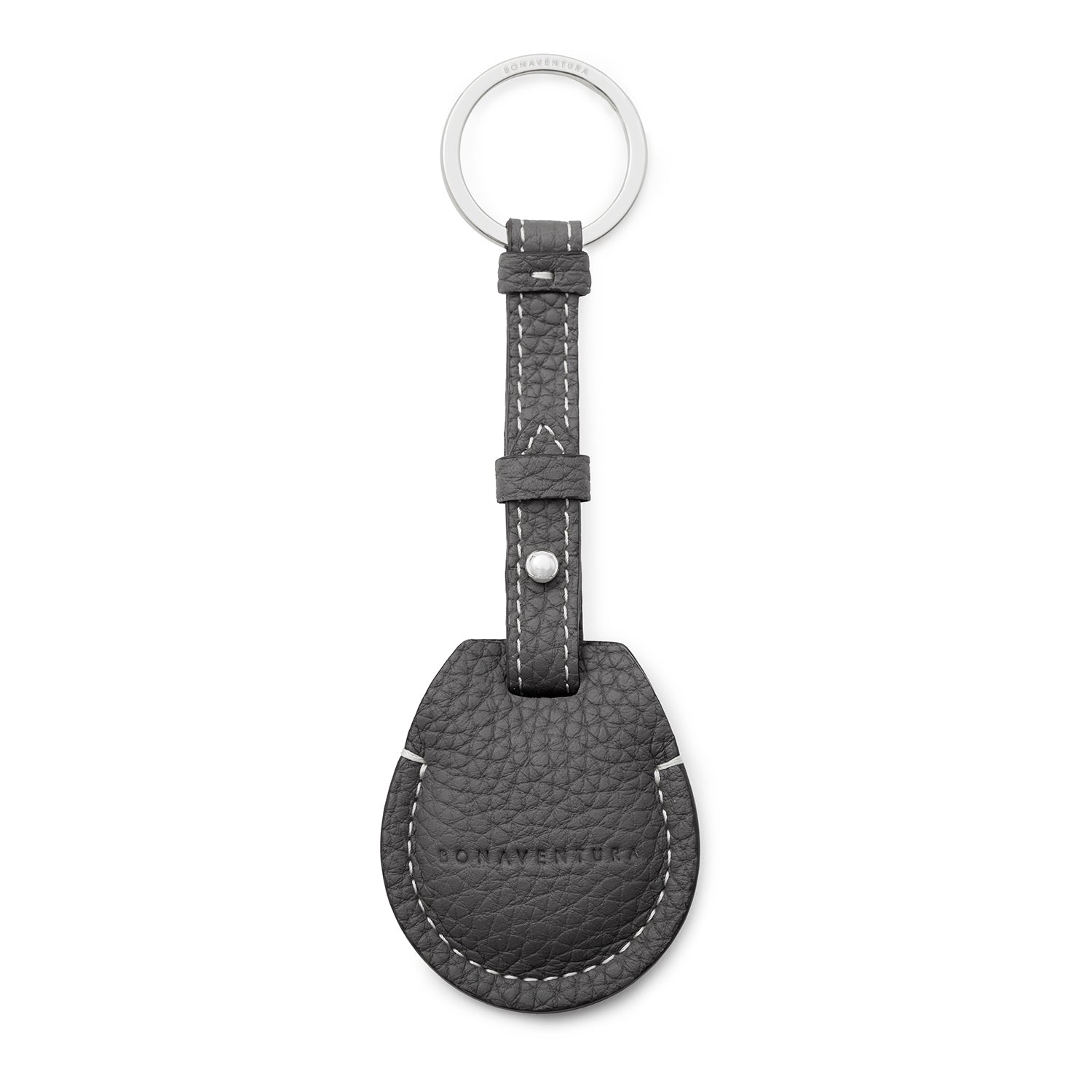 AirTag Keyring Shrink Leather (Charcoal Gray)