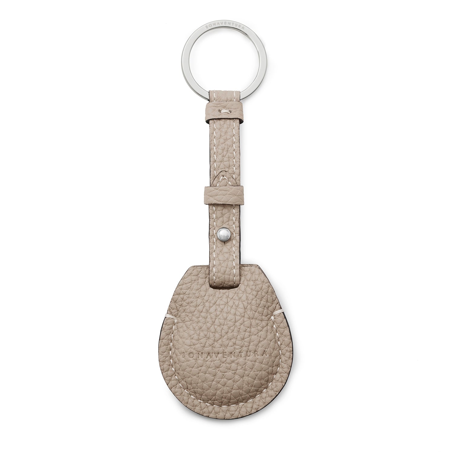 AirTag Keyring Shrink Leather (Greige)