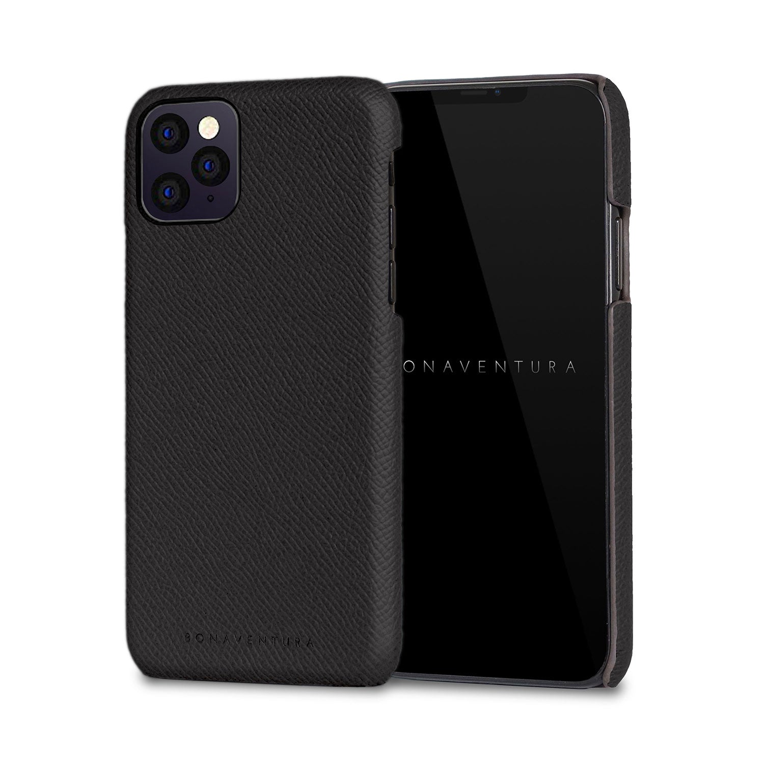 iPhone 11 mini Back Cover Case Nobile Leather (Black)