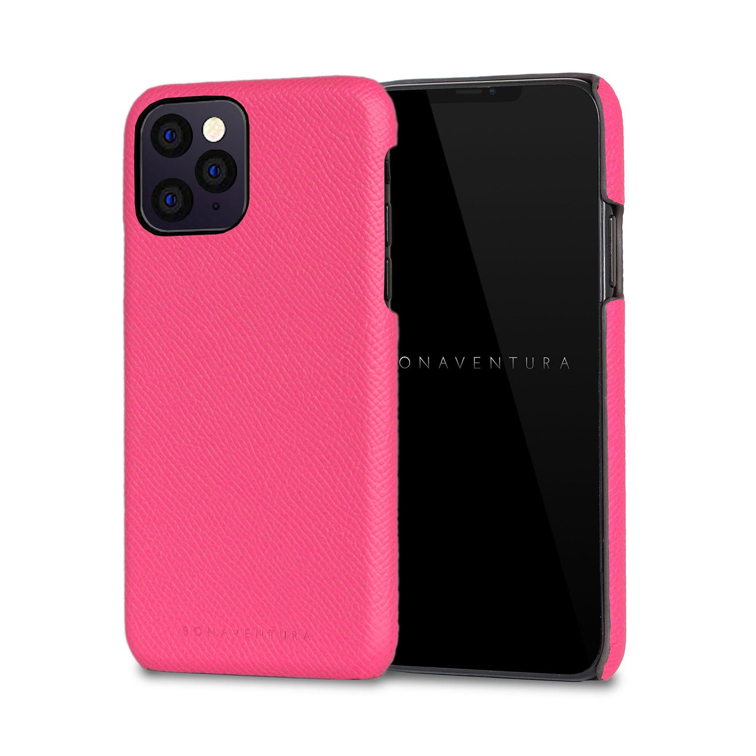 iPhone 11 Pro Back Cover Case Nobile Leather (Fuchsia Pink)