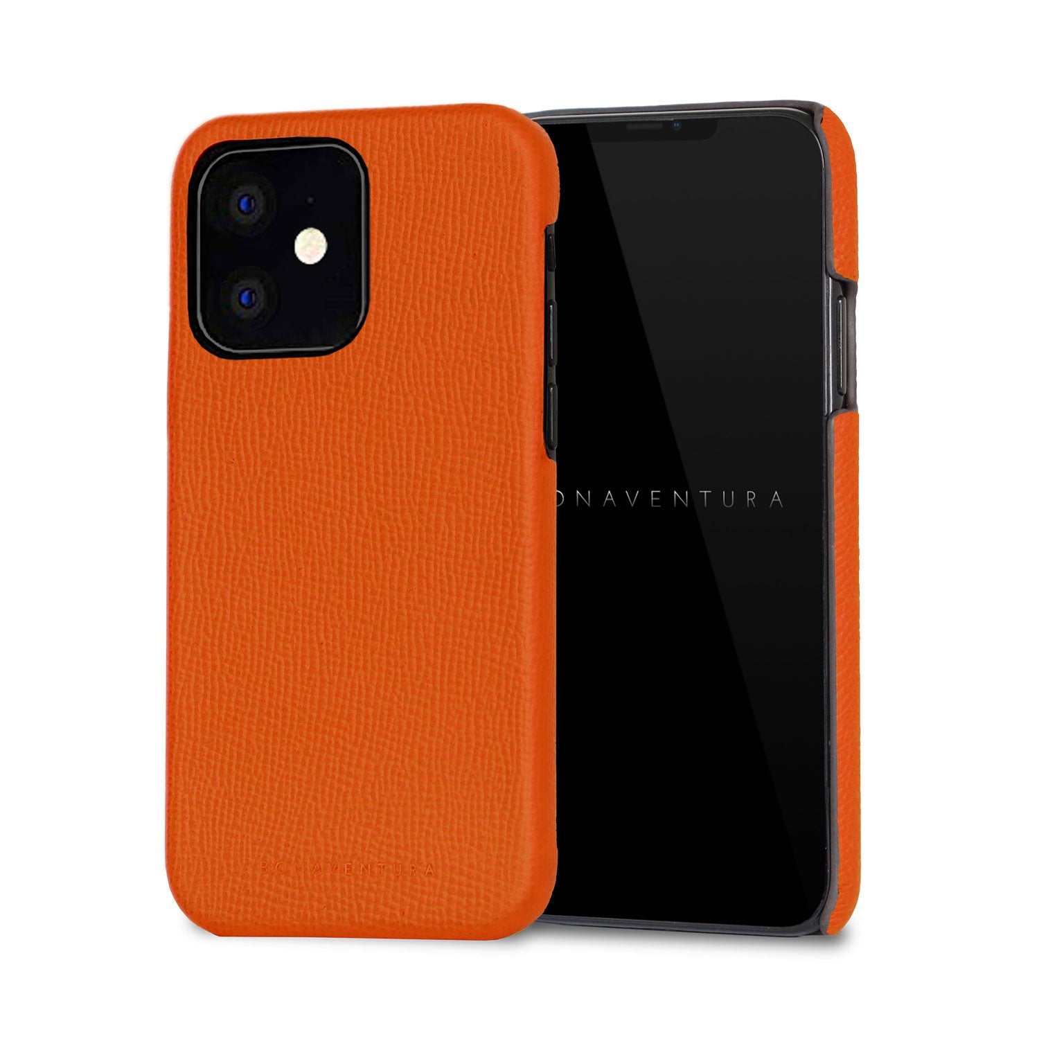 iPhone 12 mini Back Cover Case Nobile Leather (Orange)