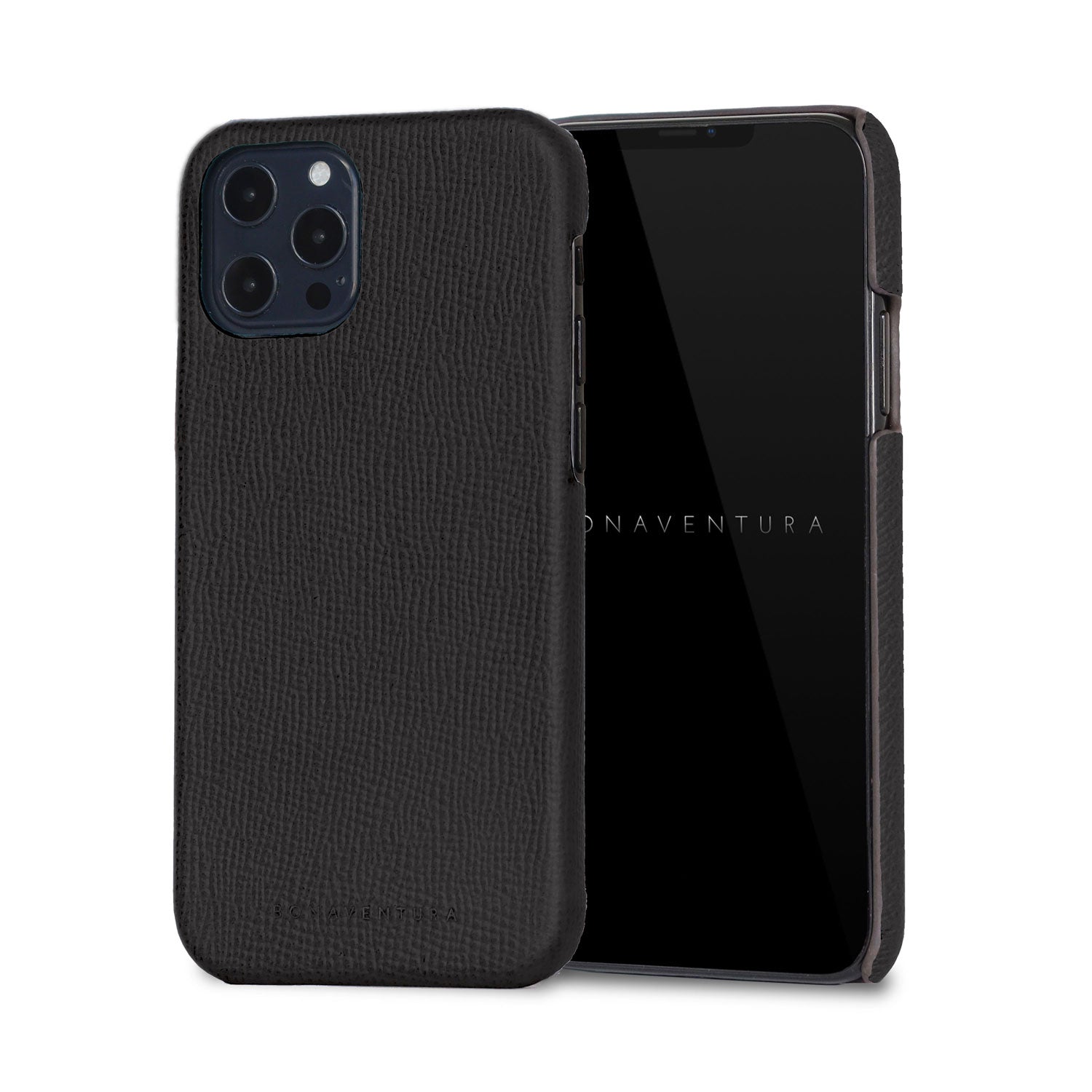 iPhone 12 Pro Max Back Cover Case Nobile Leather (Black)