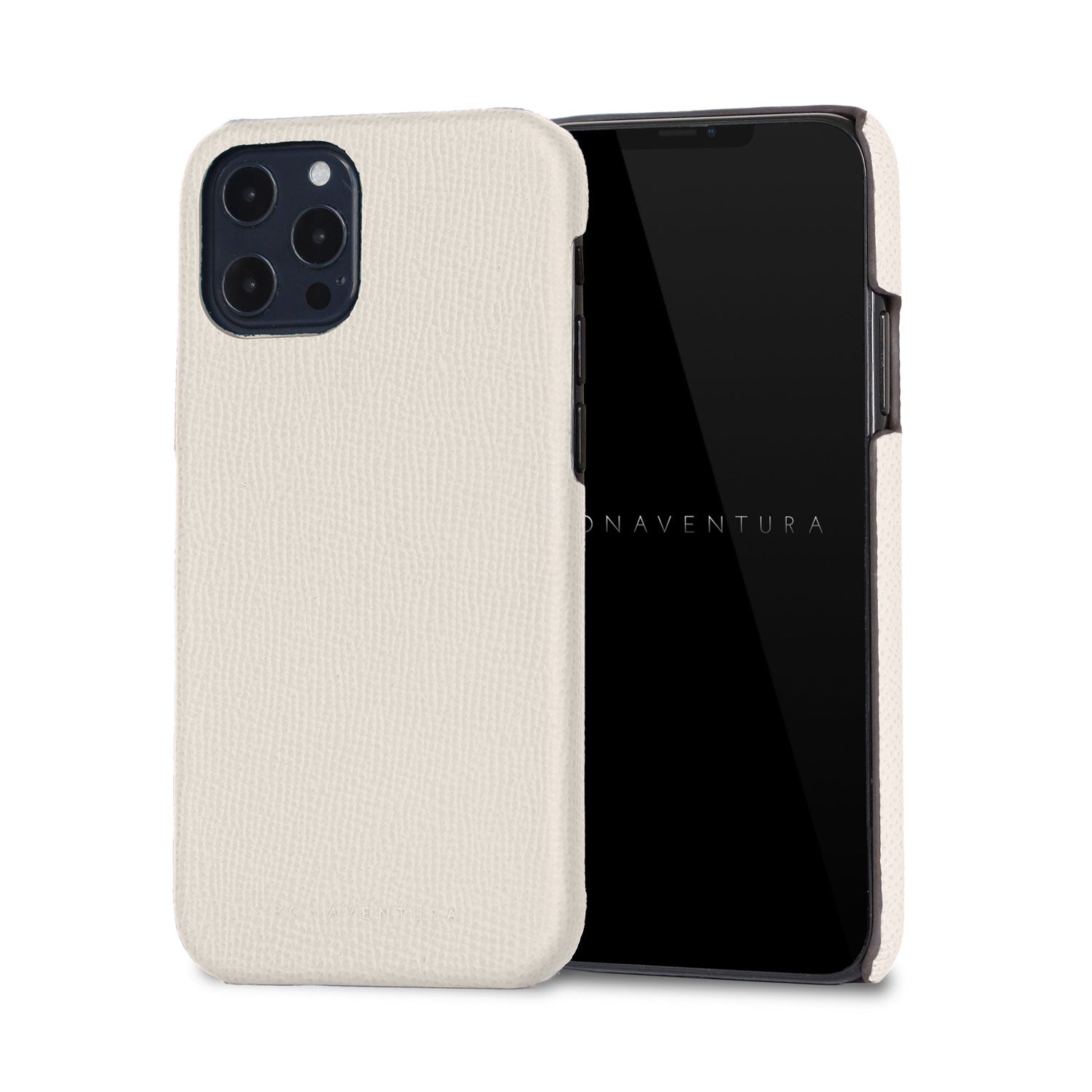 iPhone 12 Pro Max Back Cover Case Nobile Leather (White)