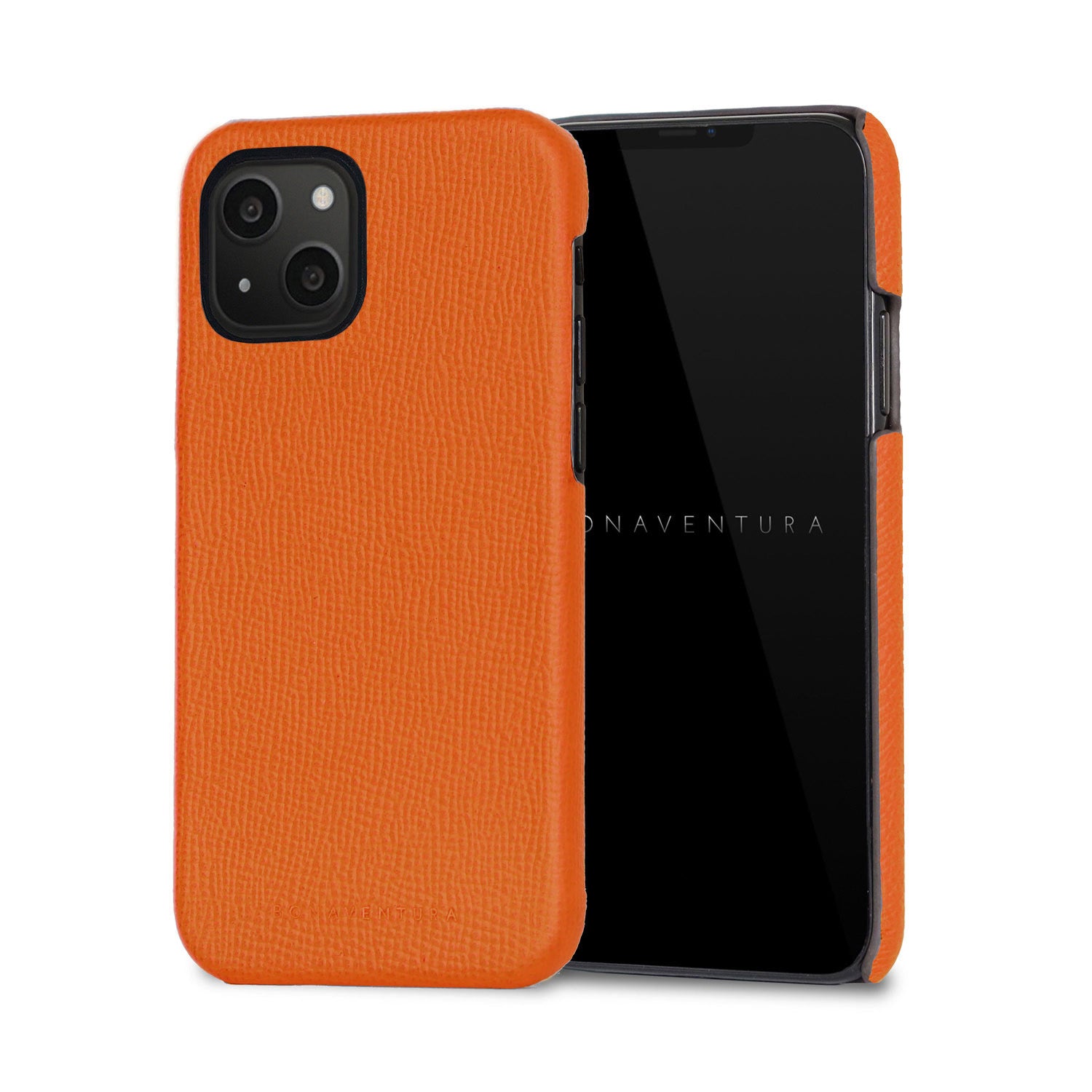 iPhone 13 Back Cover Case Nobile Leather (Orange)
