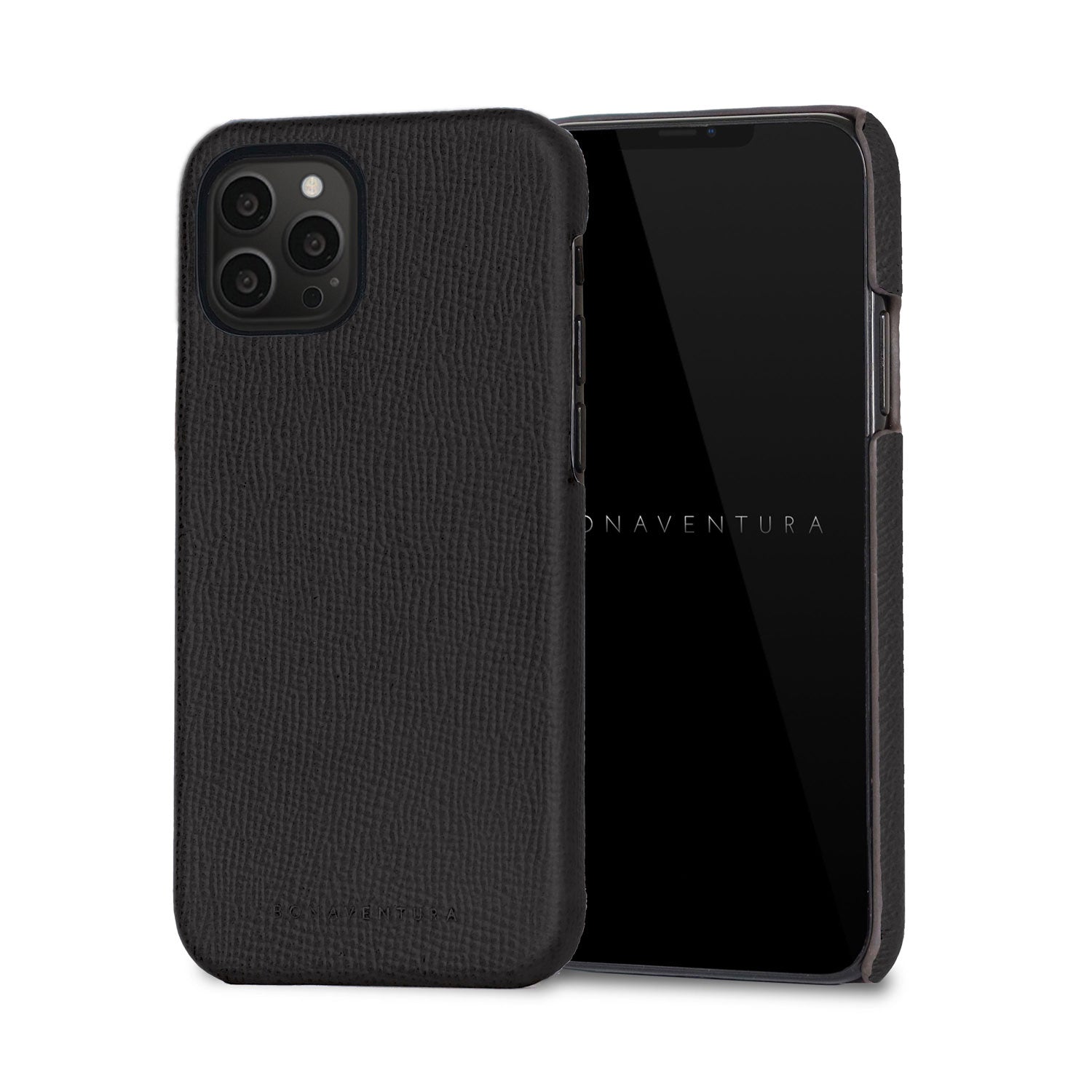 iPhone 13 Pro Max Back Cover Case Nobile Leather (Black)
