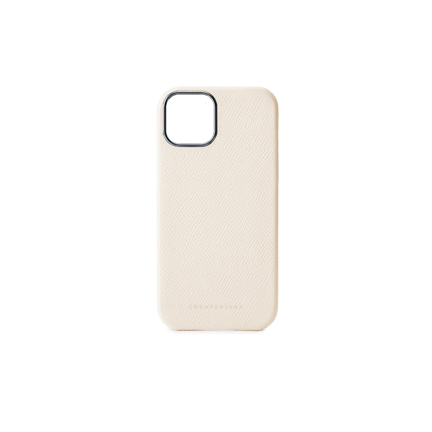 iPhone 15 Back Cover Case Nobile Leather (White)