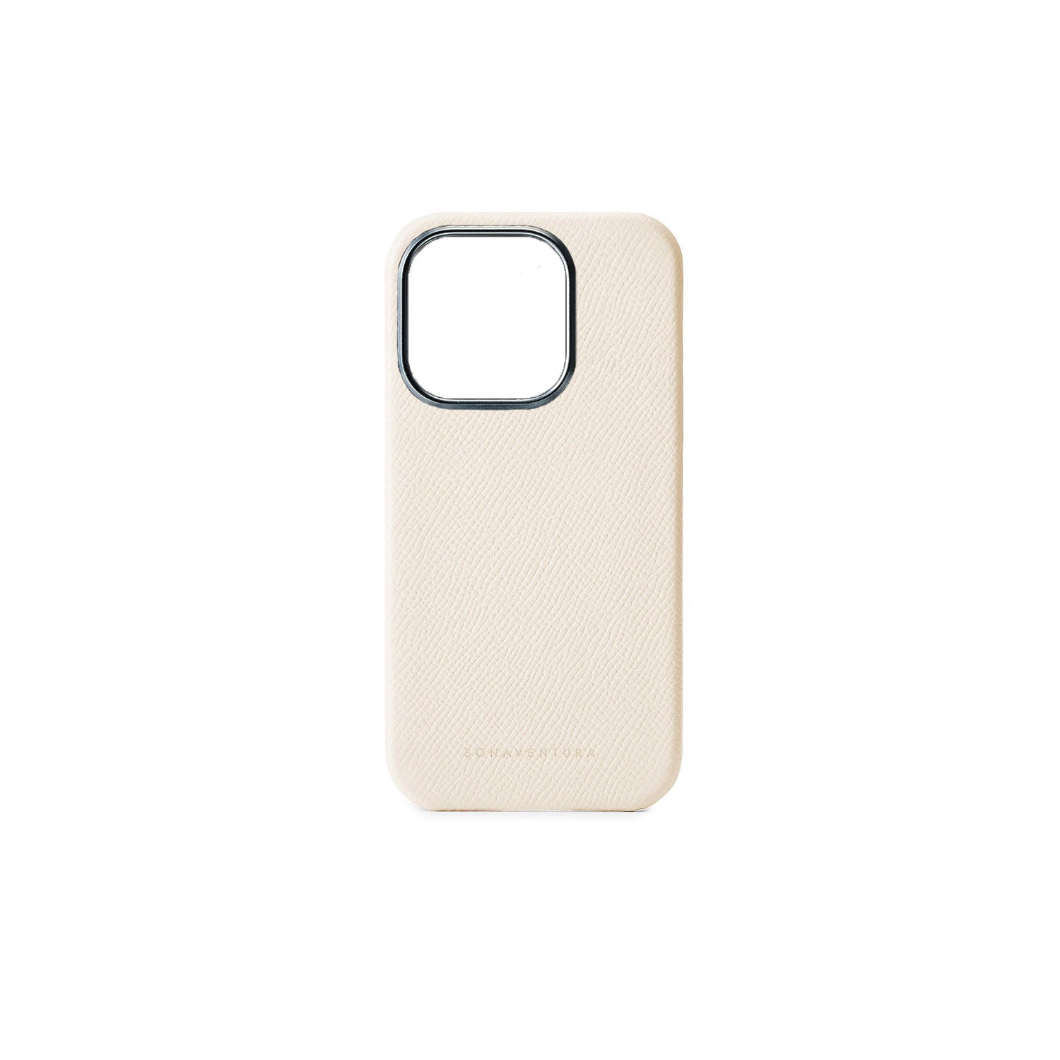 iPhone 15 Pro Back Cover Case Nobile Leather (White)