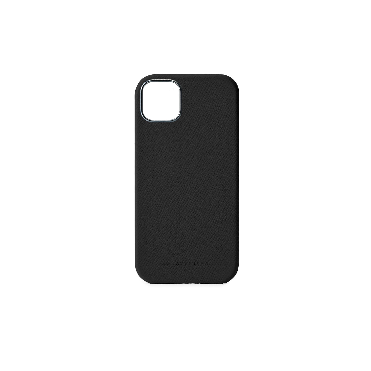iPhone 15 Plus Back Cover Case Nobile Leather (Black)