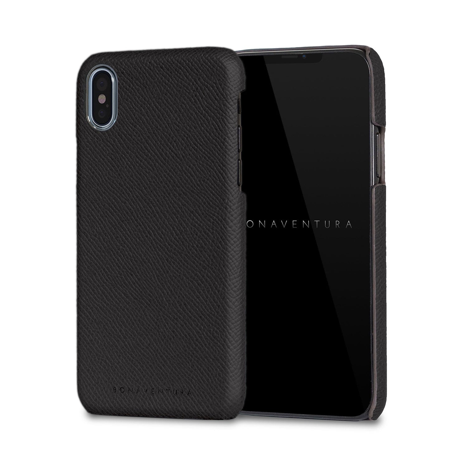 iPhone Xs Max Back Cover Case Nobile Leather (Black)