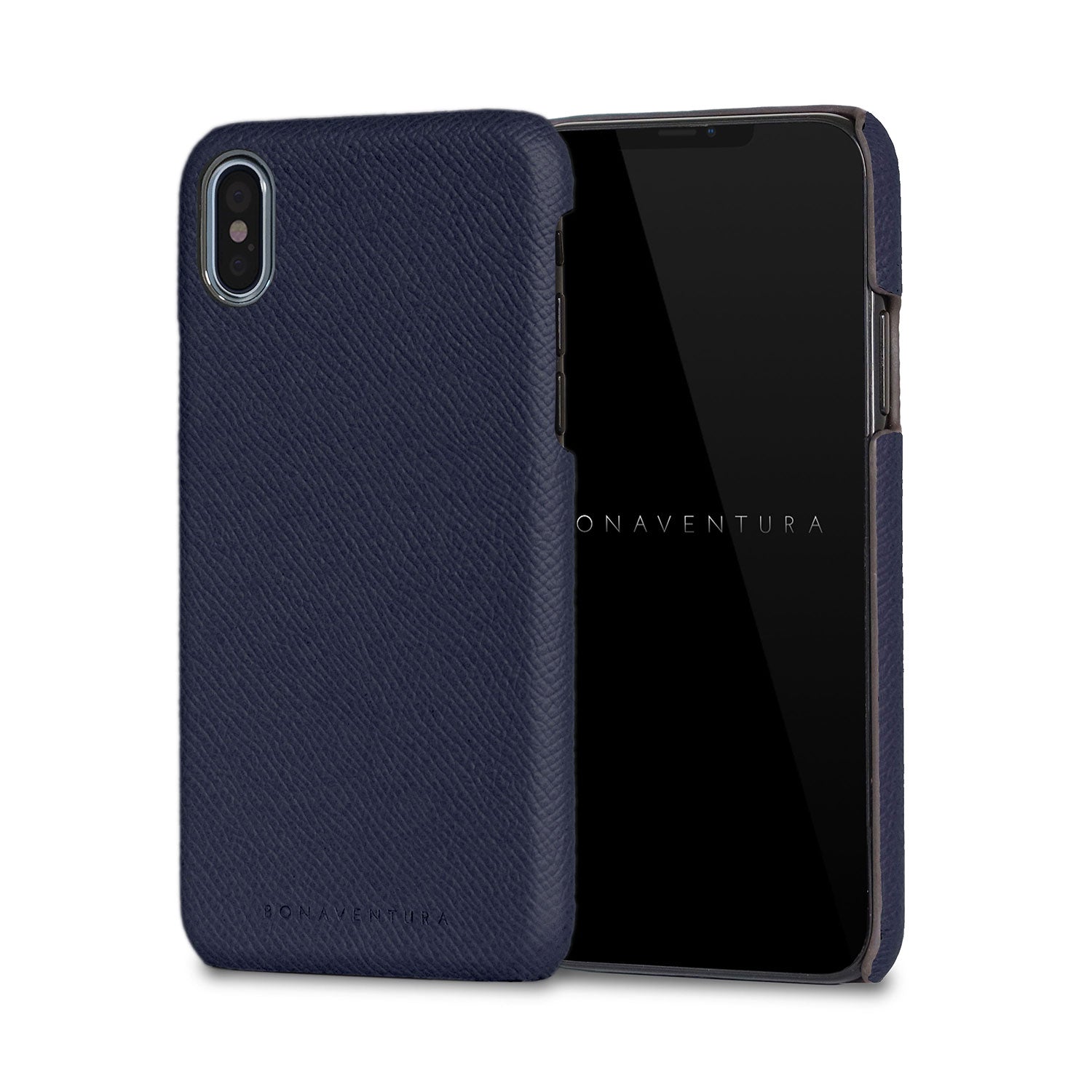 iPhone X / Xs Back Cover Case Nobile Leather (Navy)