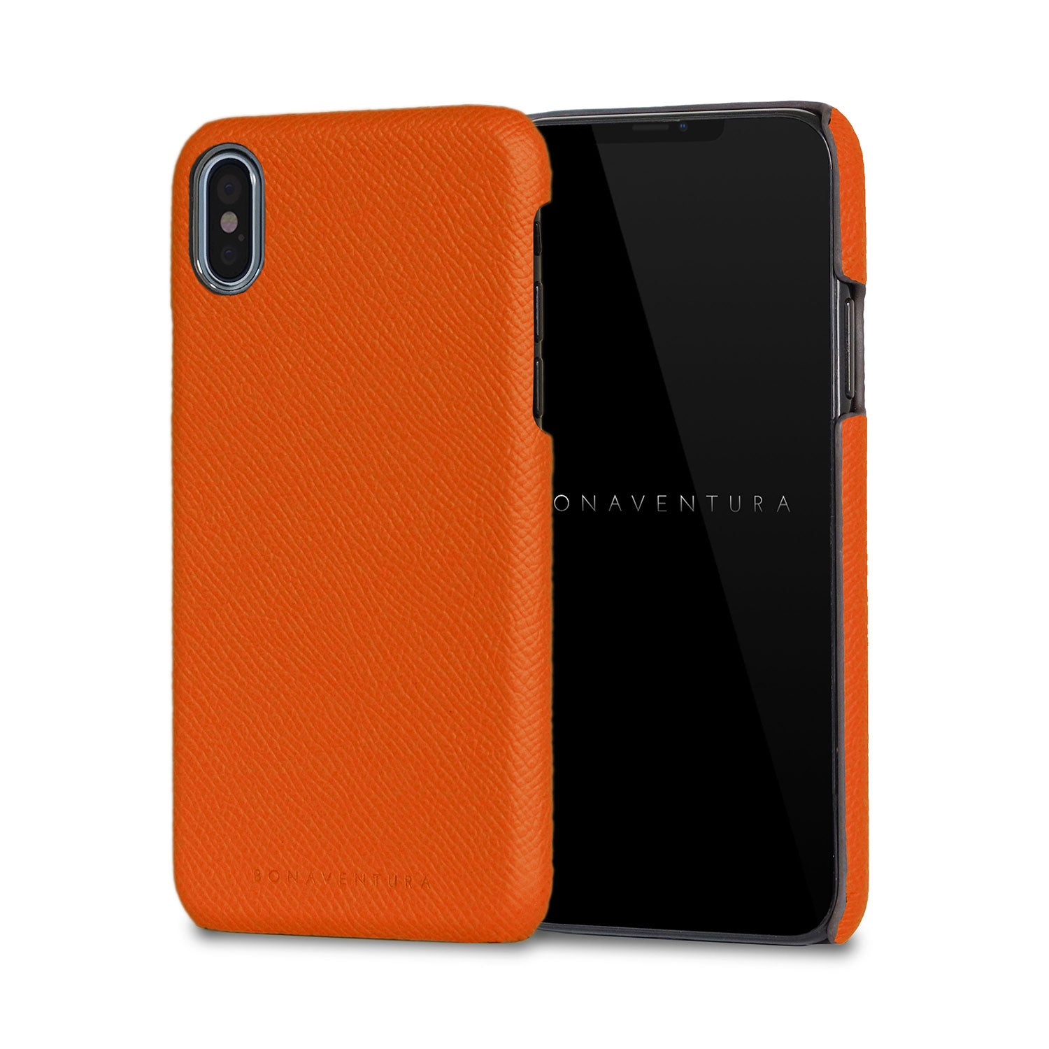 iPhone X / Xs Back Cover Case Nobile Leather (Orange)