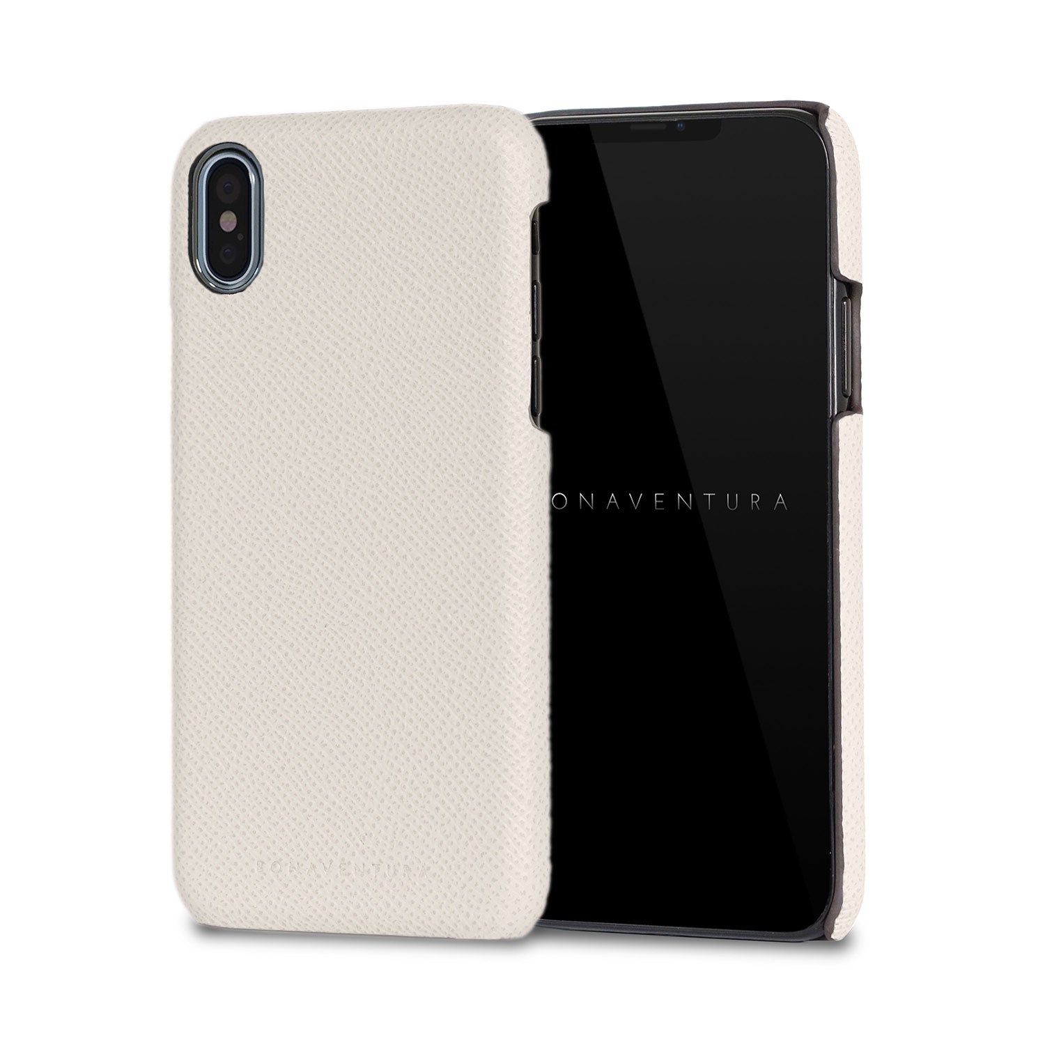 iPhone X / Xs Back Cover Case Nobile Leather (White)