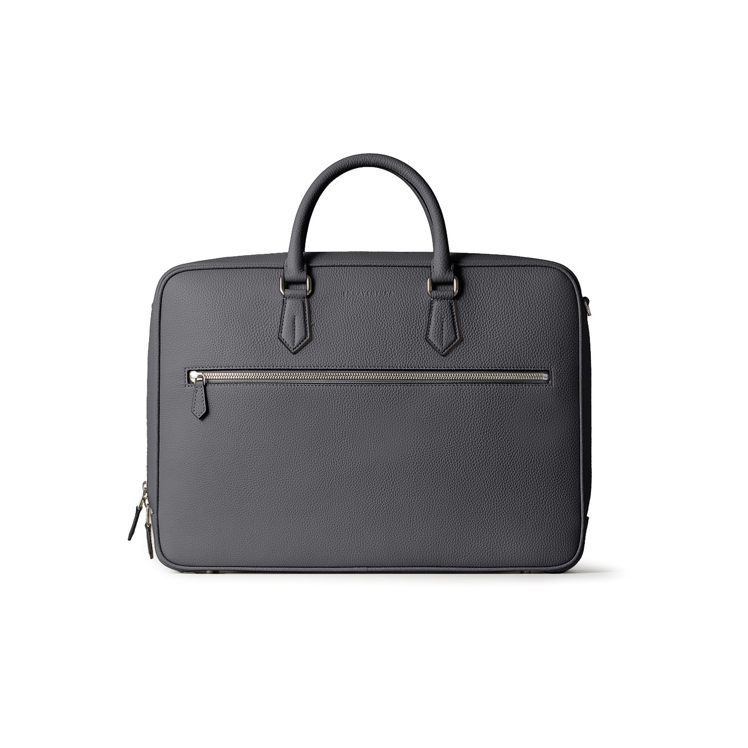 Jackson Briefcase Shrink Leather (Charcoal Gray)