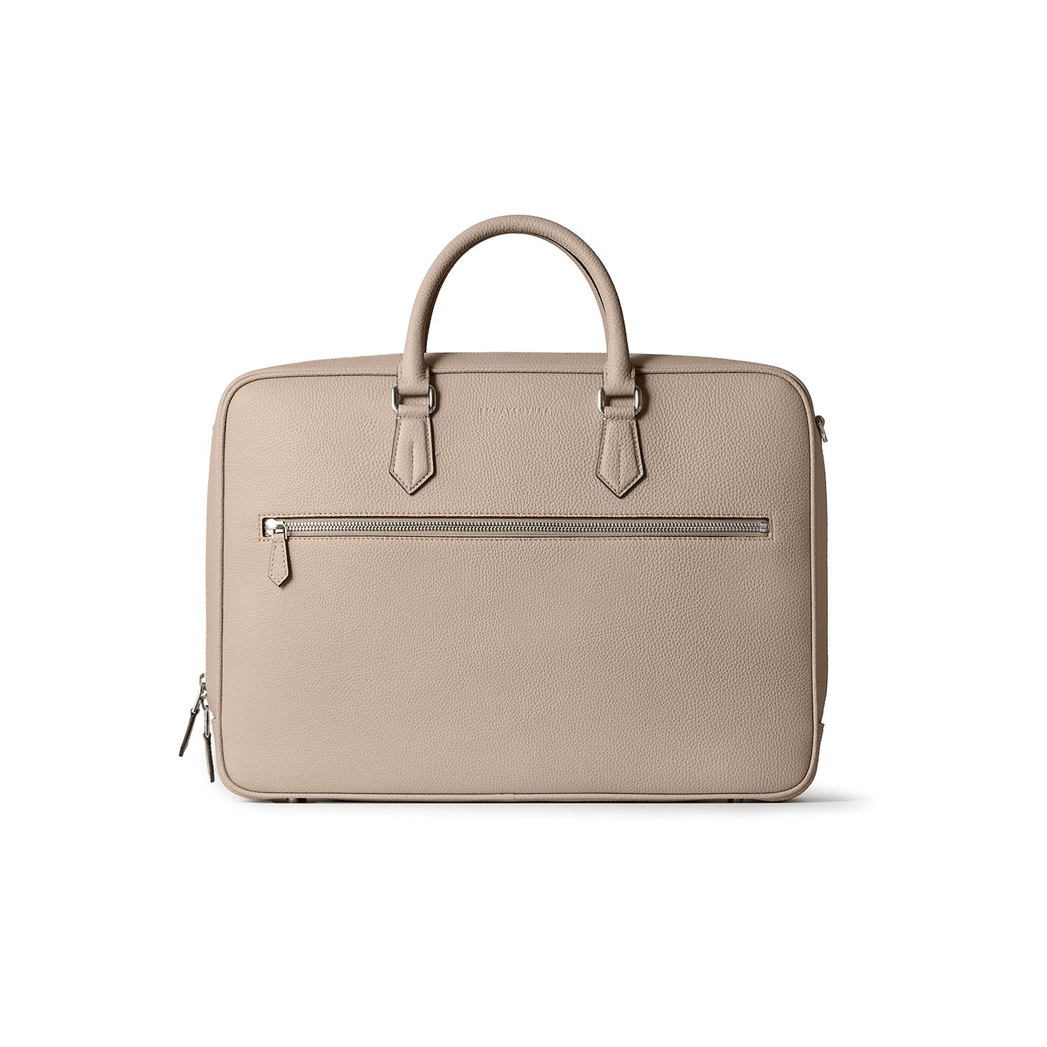 Jackson Briefcase Shrink Leather (Greige)