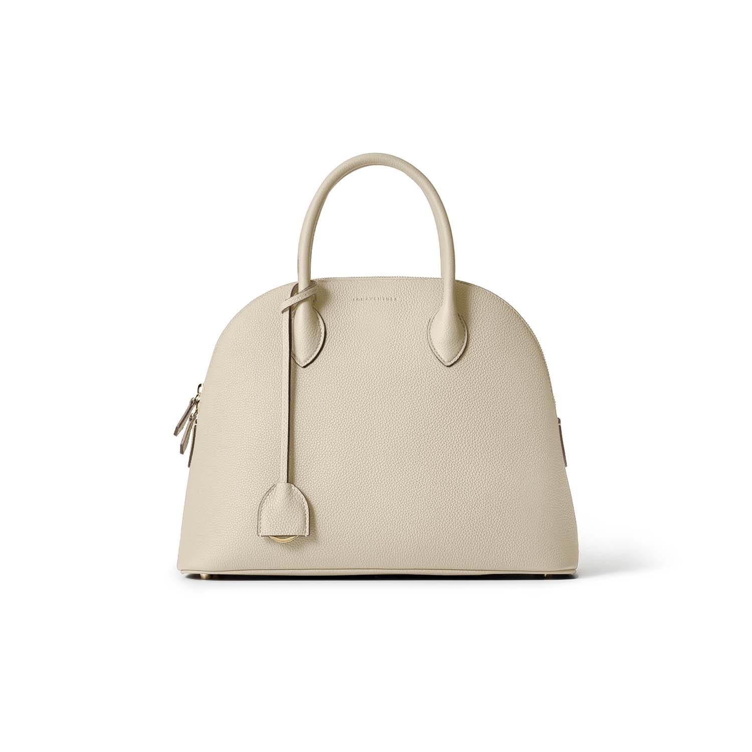 Emma Bag Shrink Leather (Ivory (Etoupe edge paint) - 33)