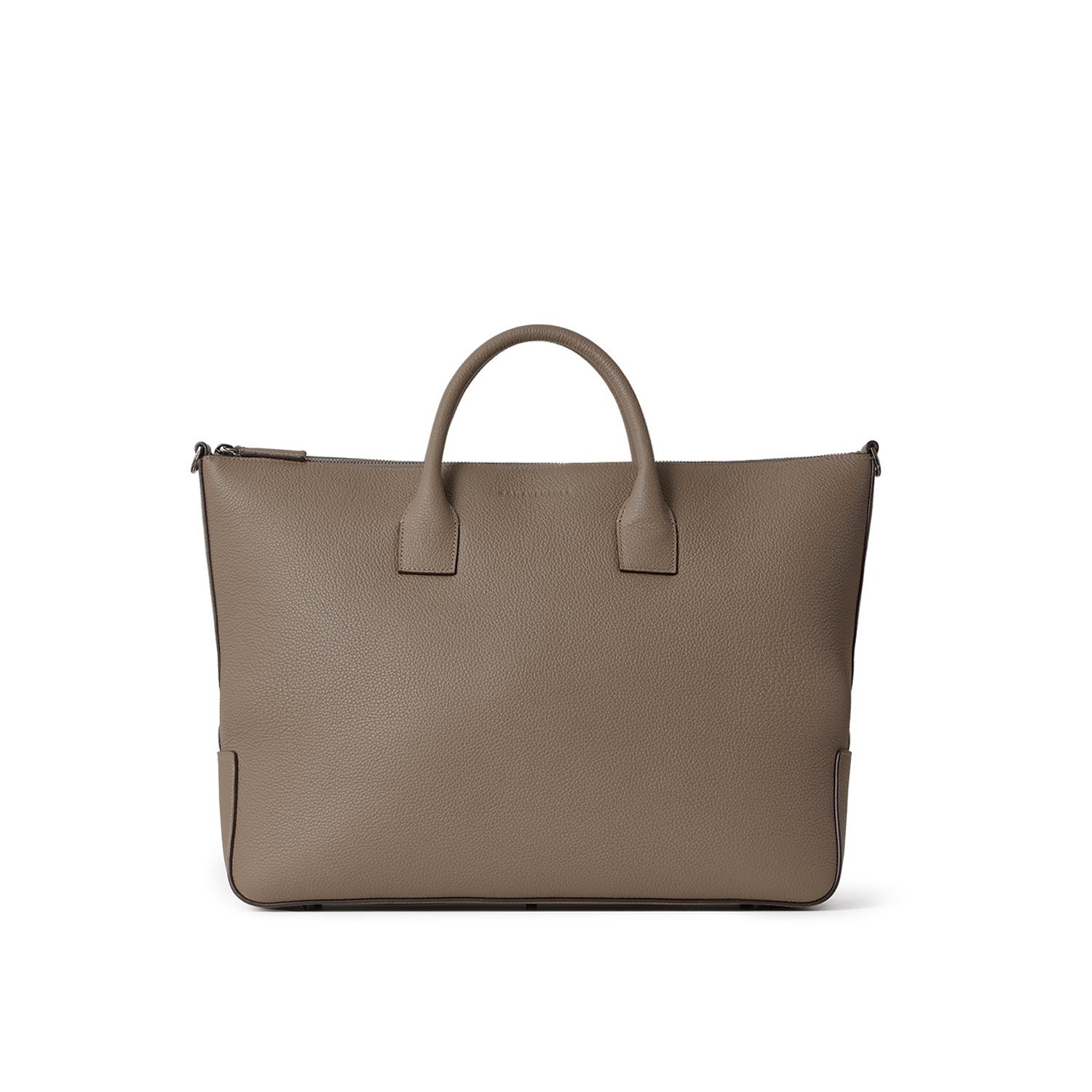 Massimo Briefcase Shrink Leather (Etoupe - Medium)