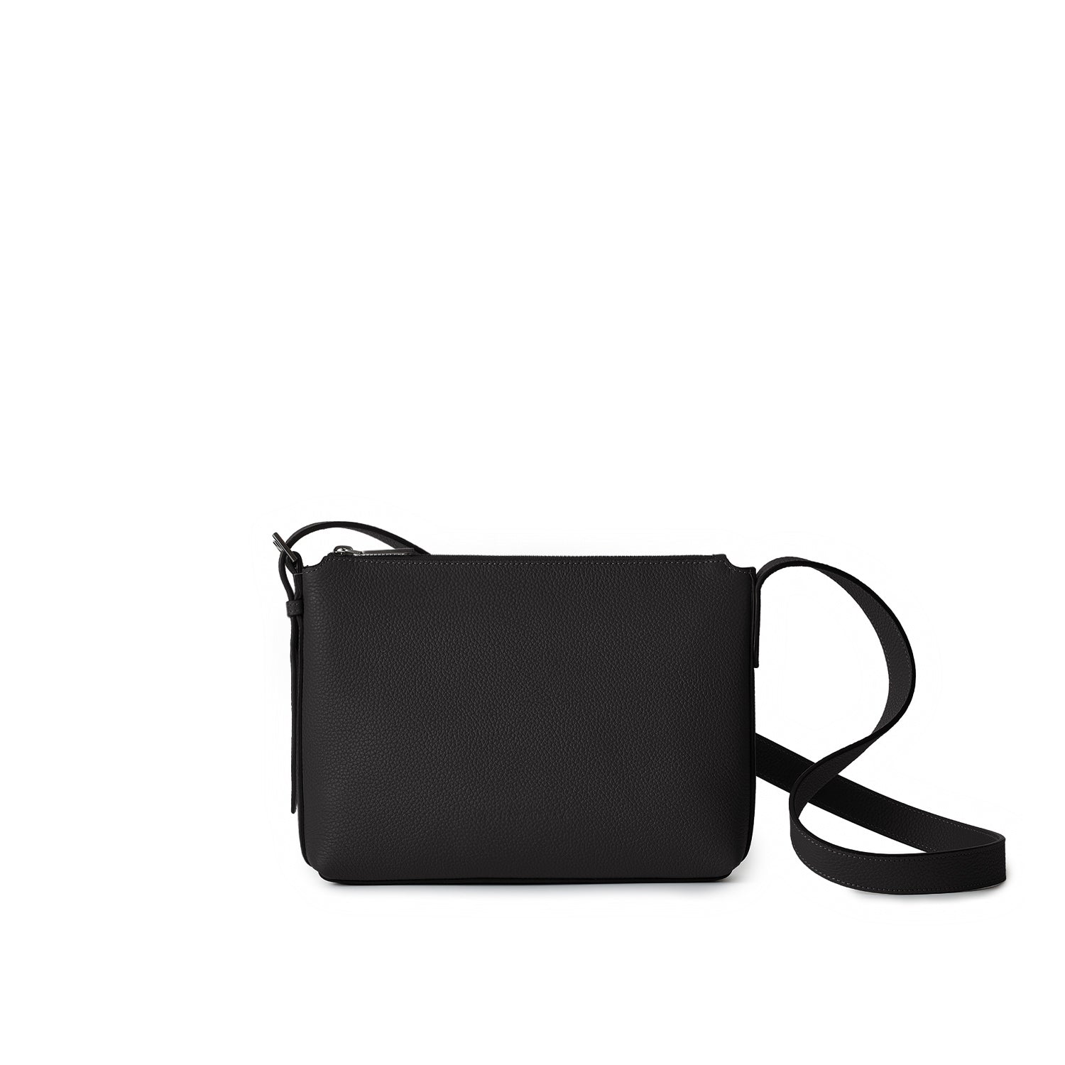 Tommaso Crossbody Bag Shrink Leather (Black)