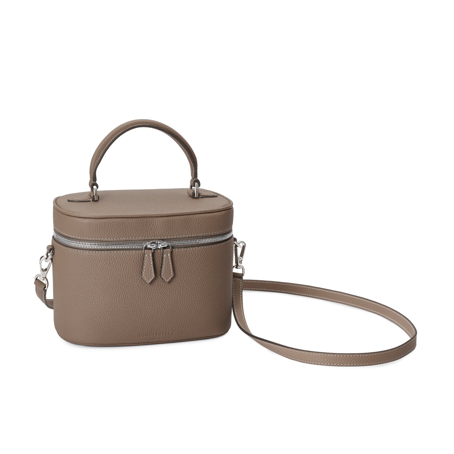 Mona Vanity Bag Shrink Leather (Etoupe)