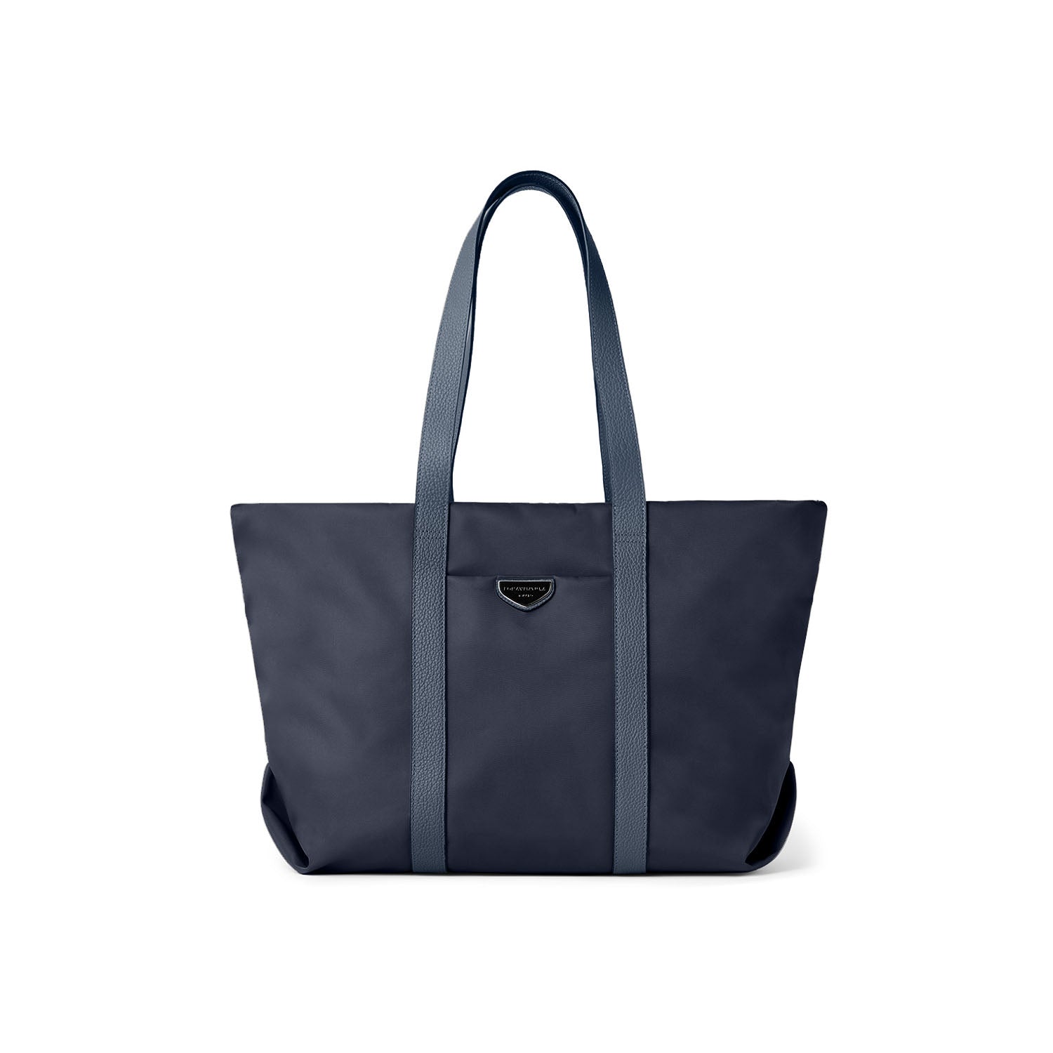Celeste Tote Bag Nylon (Navy × Etoupe - Large)