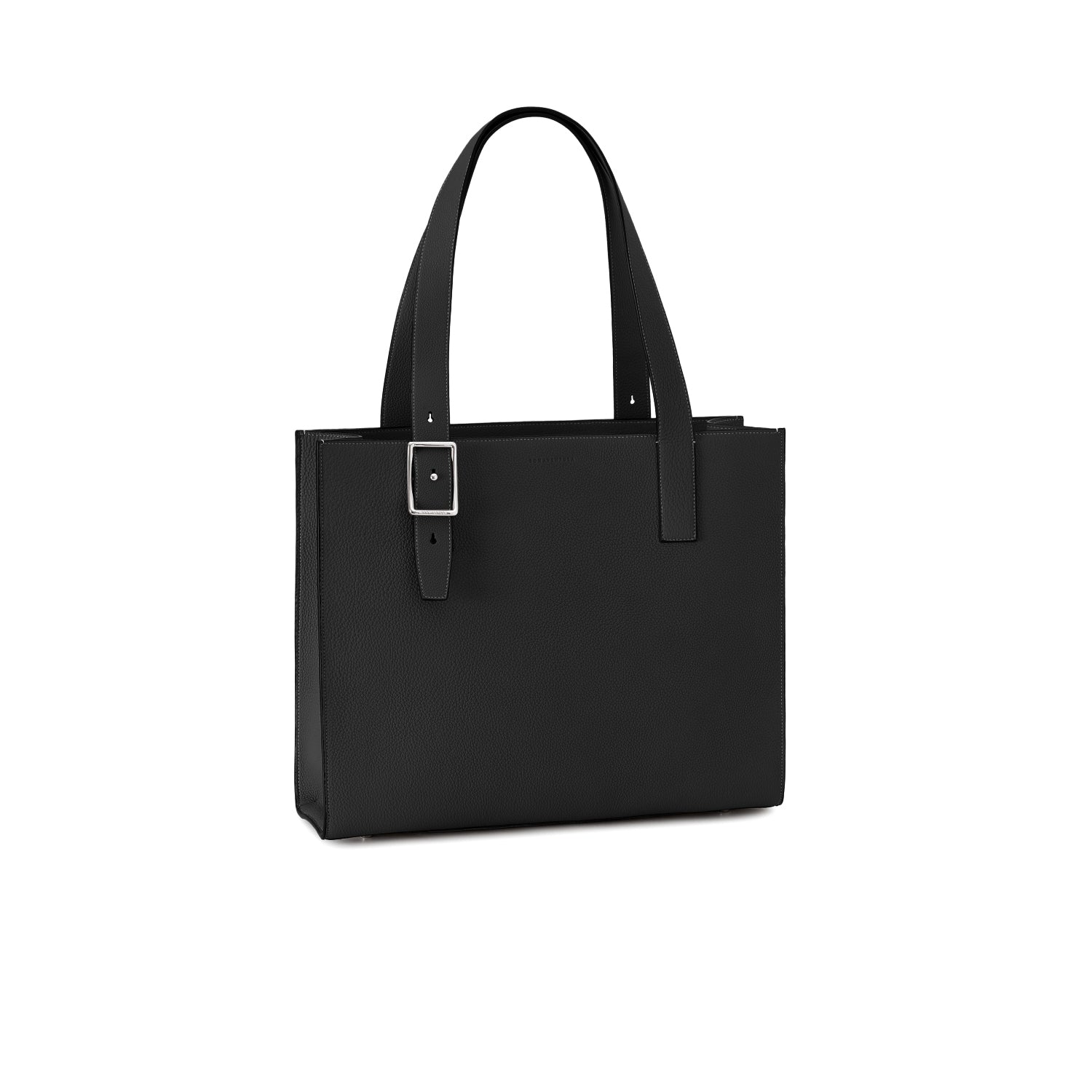 Nicola Tote Bag Shrink Leather (Black)