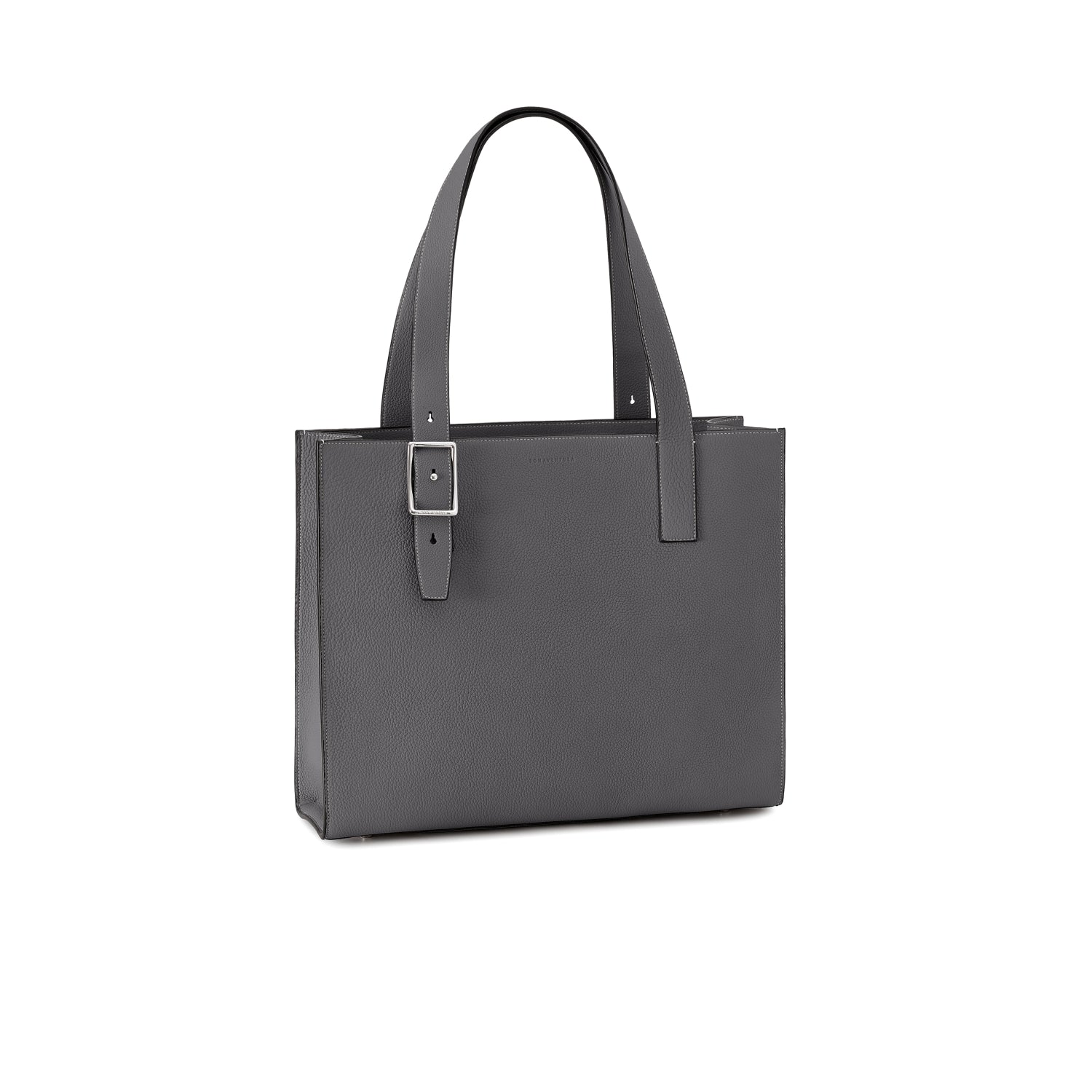 Nicola Tote Bag Shrink Leather (Charcoal Gray)