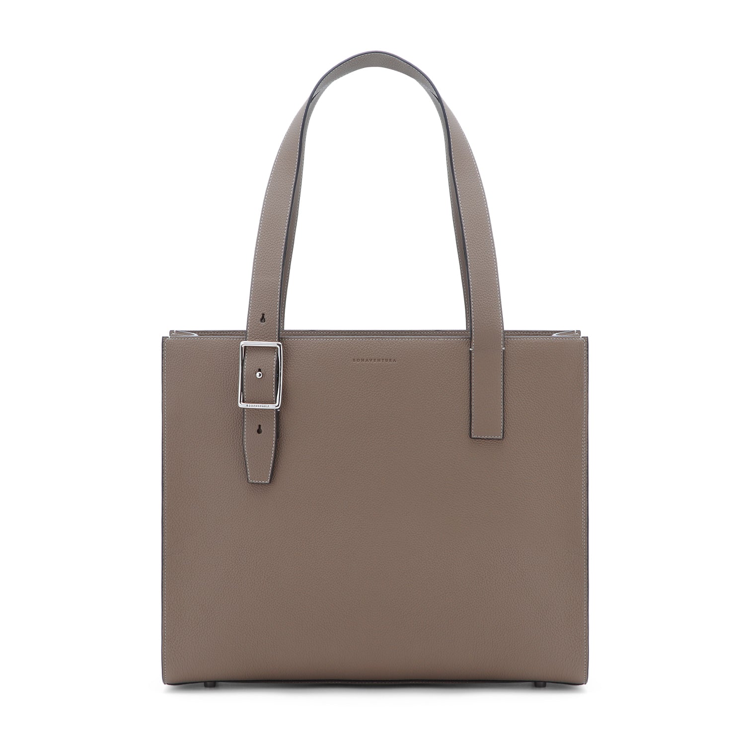 Nicola Tote Bag Shrink Leather (Etoupe)