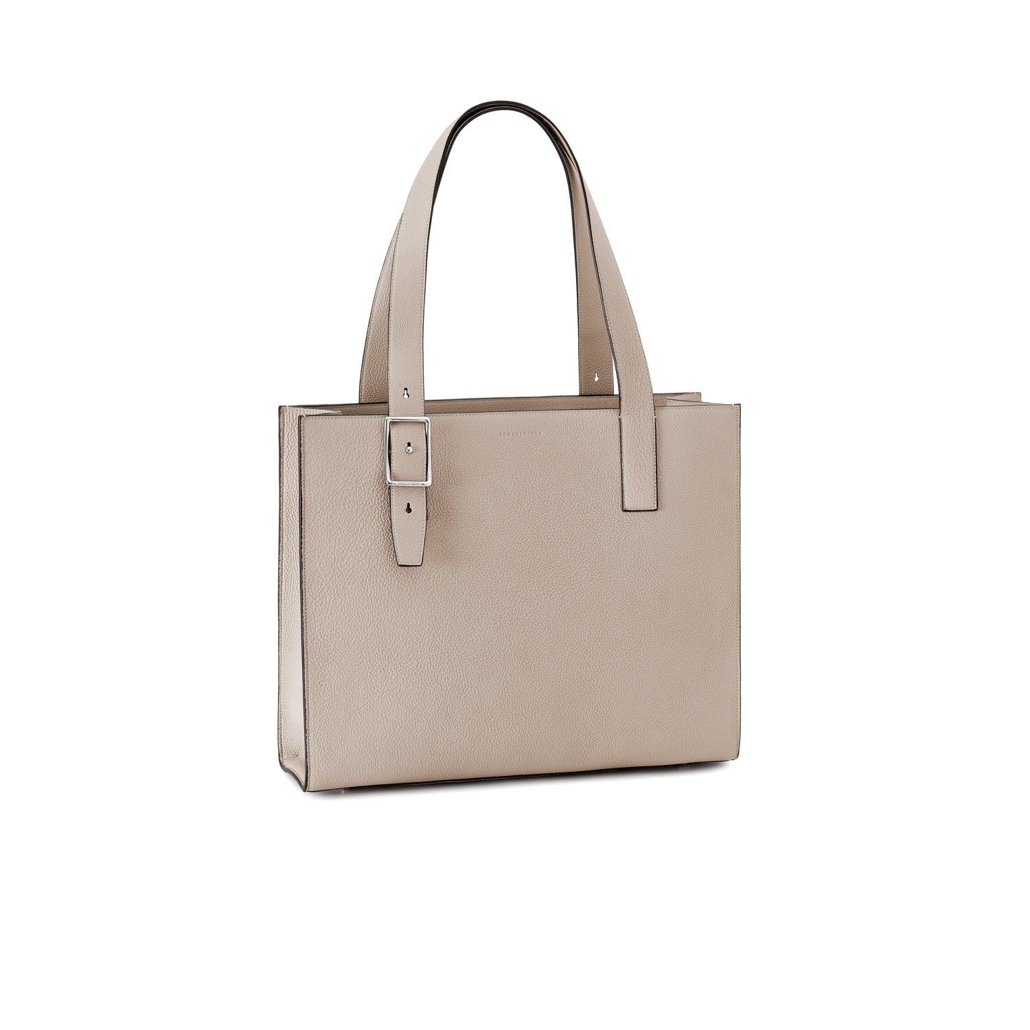 Nicola Tote Bag Shrink Leather (Greige)