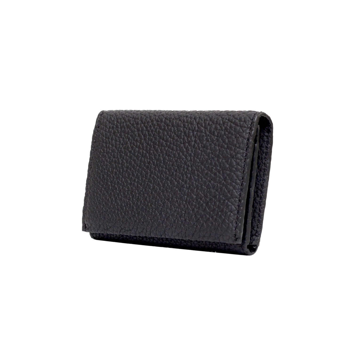 Business Card Case Shrink Leather (Black)