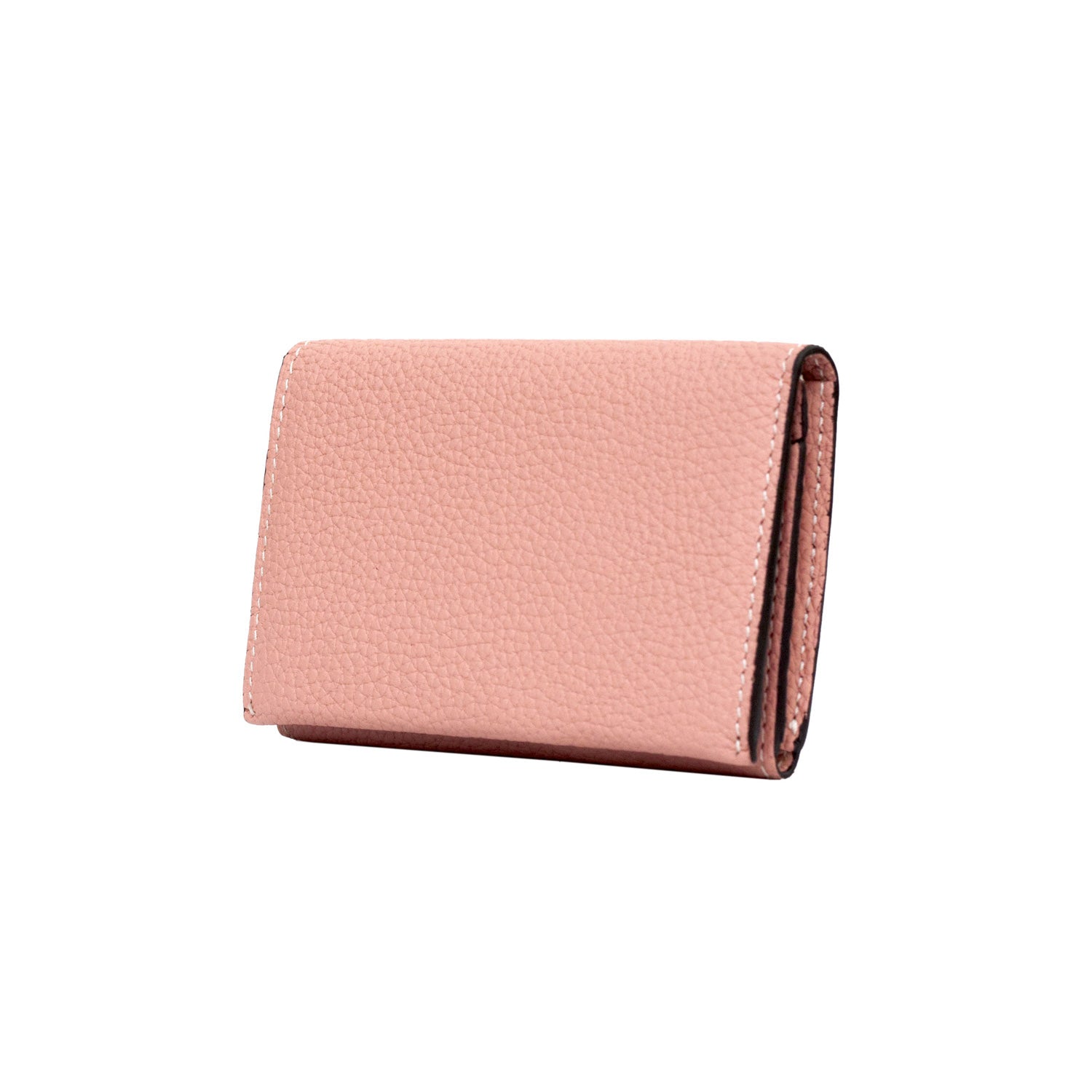 Business Card Case Shrink Leather (Coral Pink)