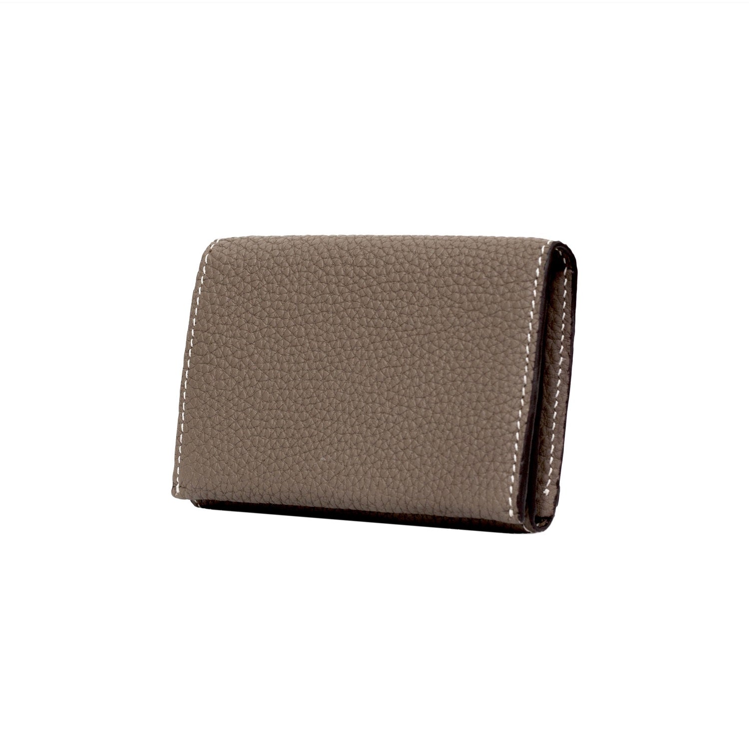 Business Card Case Shrink Leather (Etoupe)