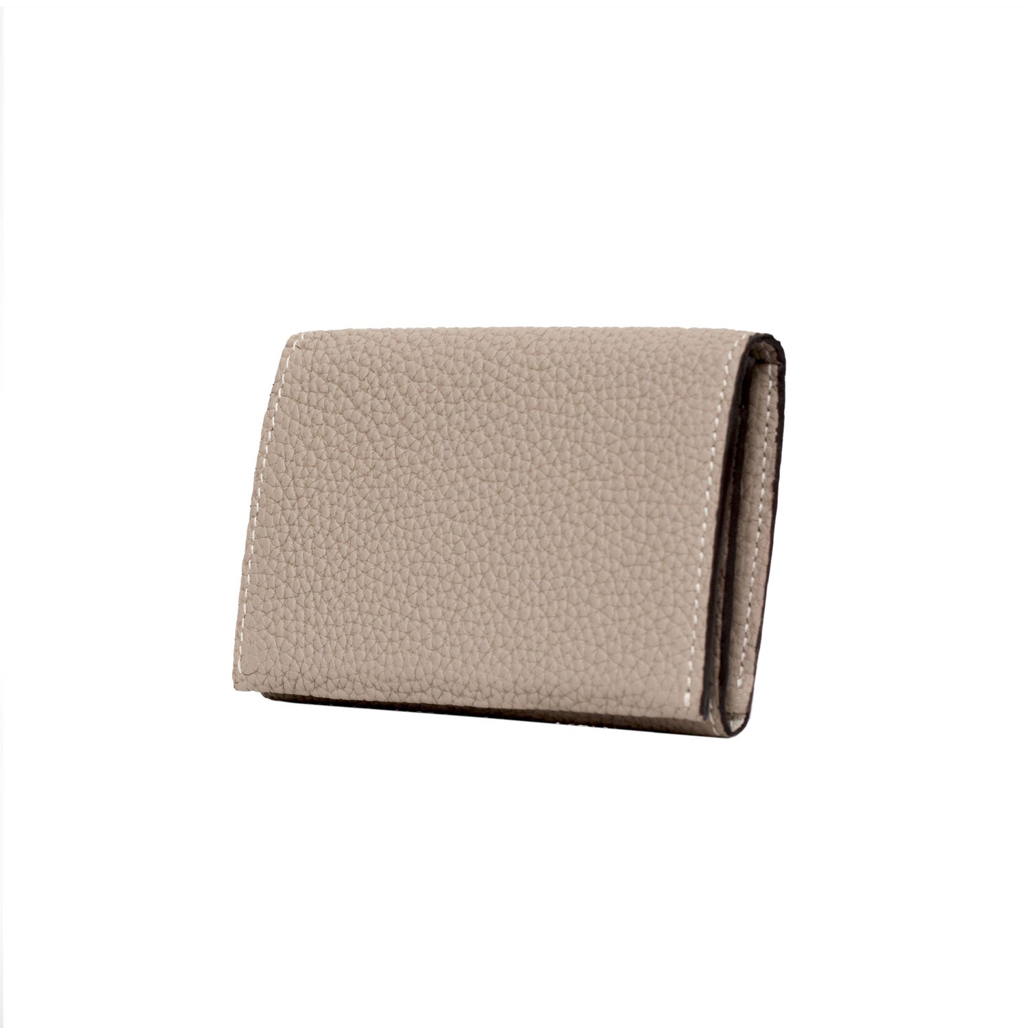 Business Card Case Shrink Leather (Greige)