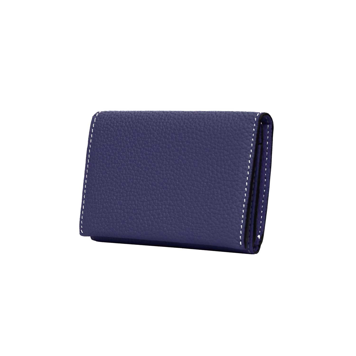 Business Card Case Shrink Leather (Indigo Blue)