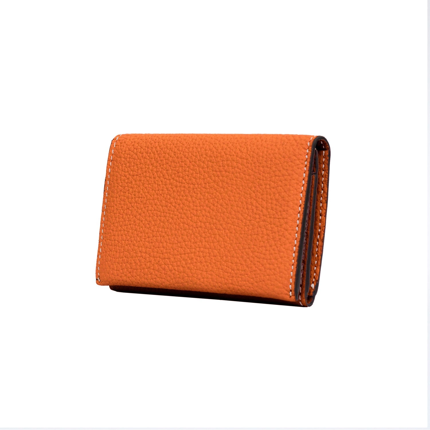 Business Card Case Shrink Leather (Orange)