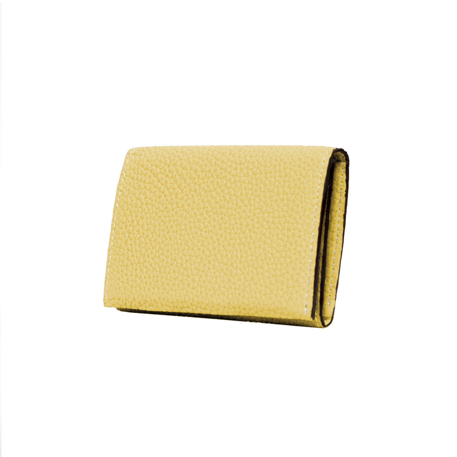 Business Card Case Shrink Leather (Yellow)