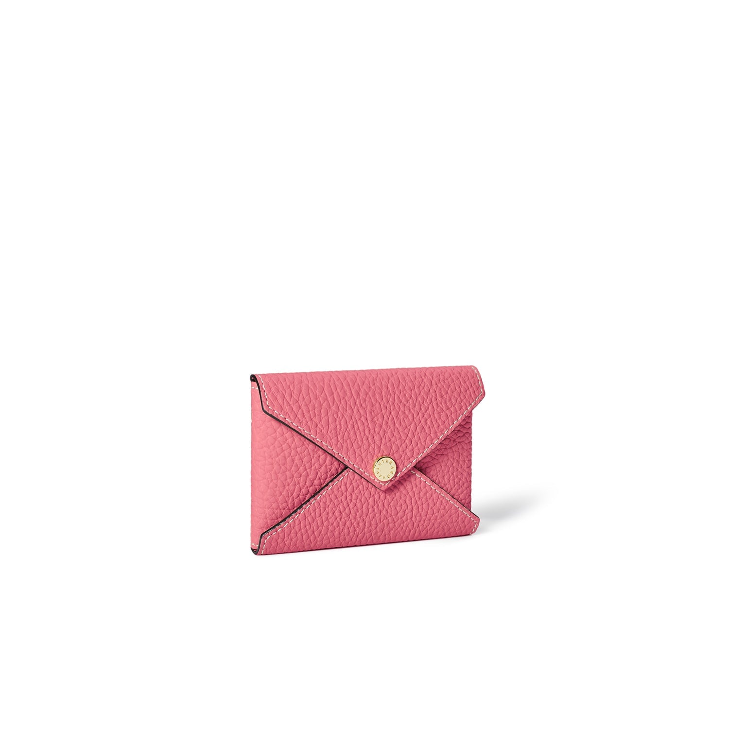 Envelope Card Case Shrink Leather (Azalee Pink)
