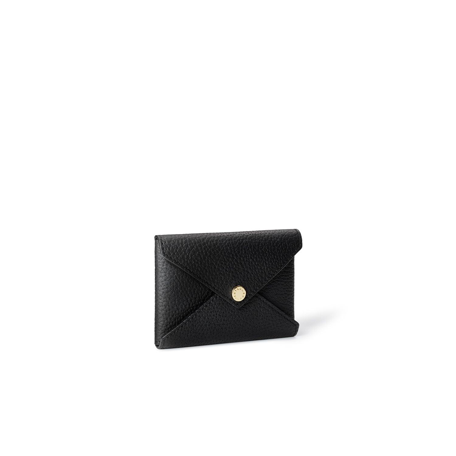 Envelope Card Case Shrink Leather (Black)