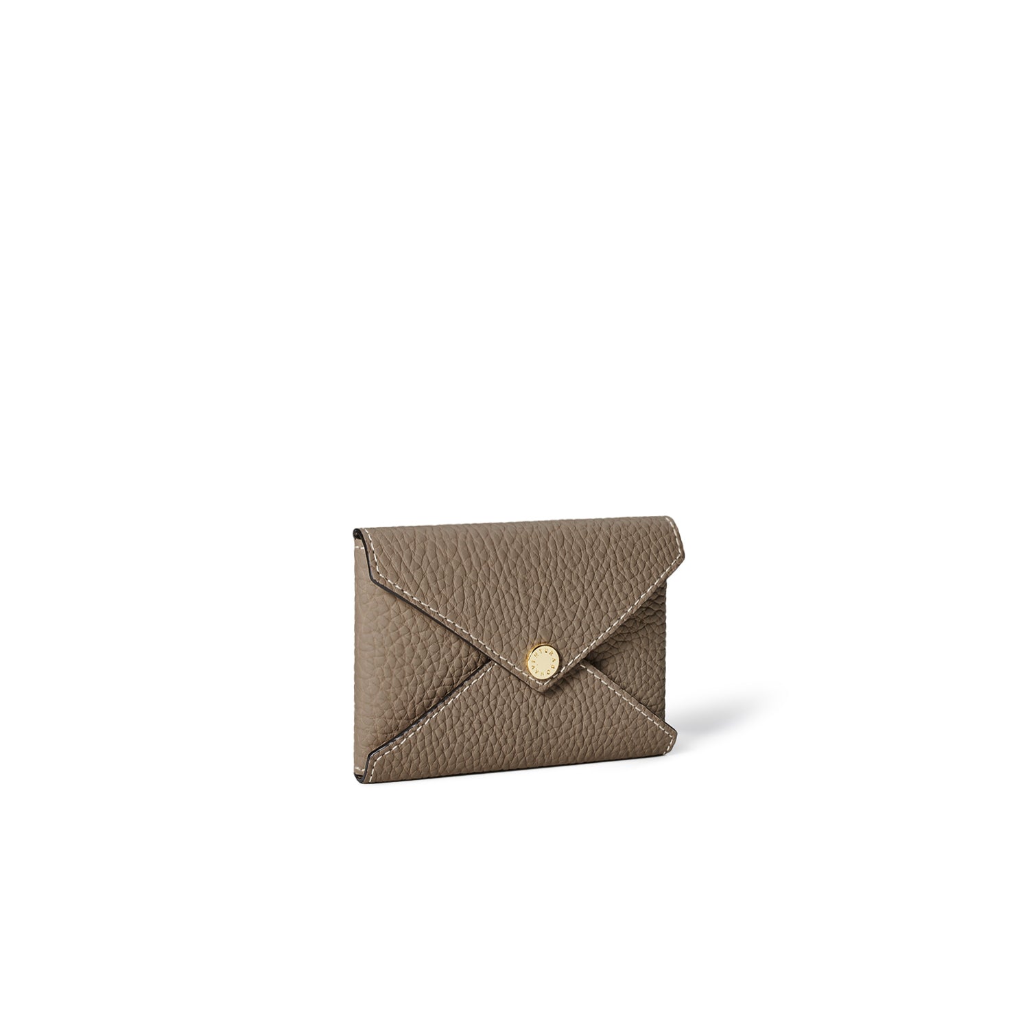 Envelope Card Case Shrink Leather (Etoupe)