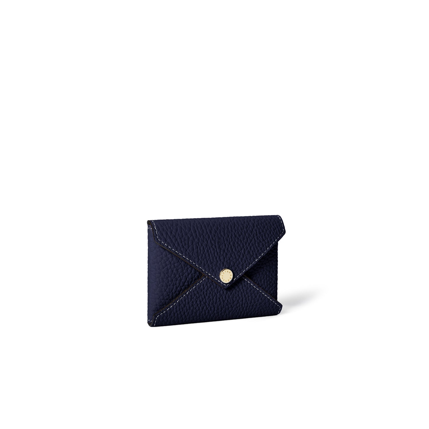 Envelope Card Case Shrink Leather (Navy)