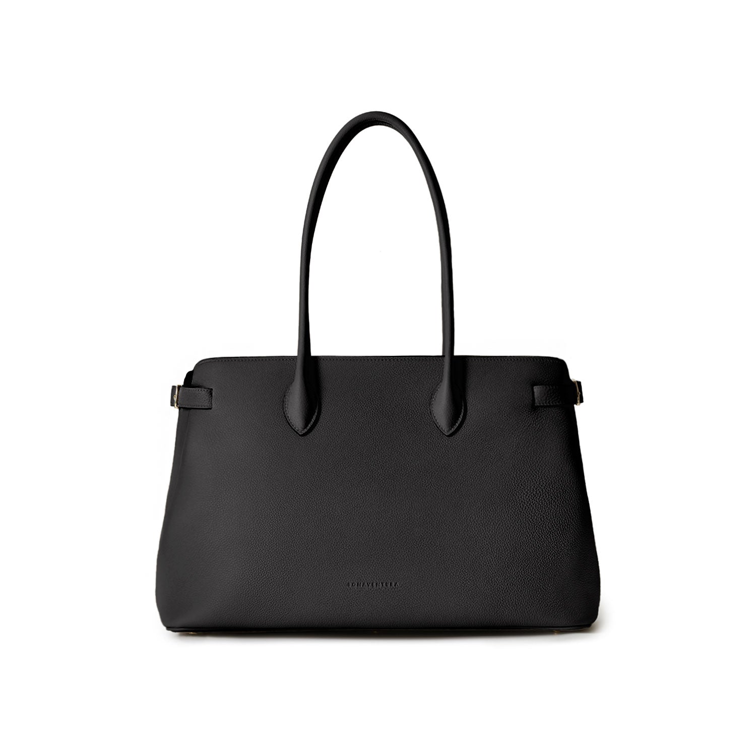 Claire Tote Bag Shrink Leather (Black)