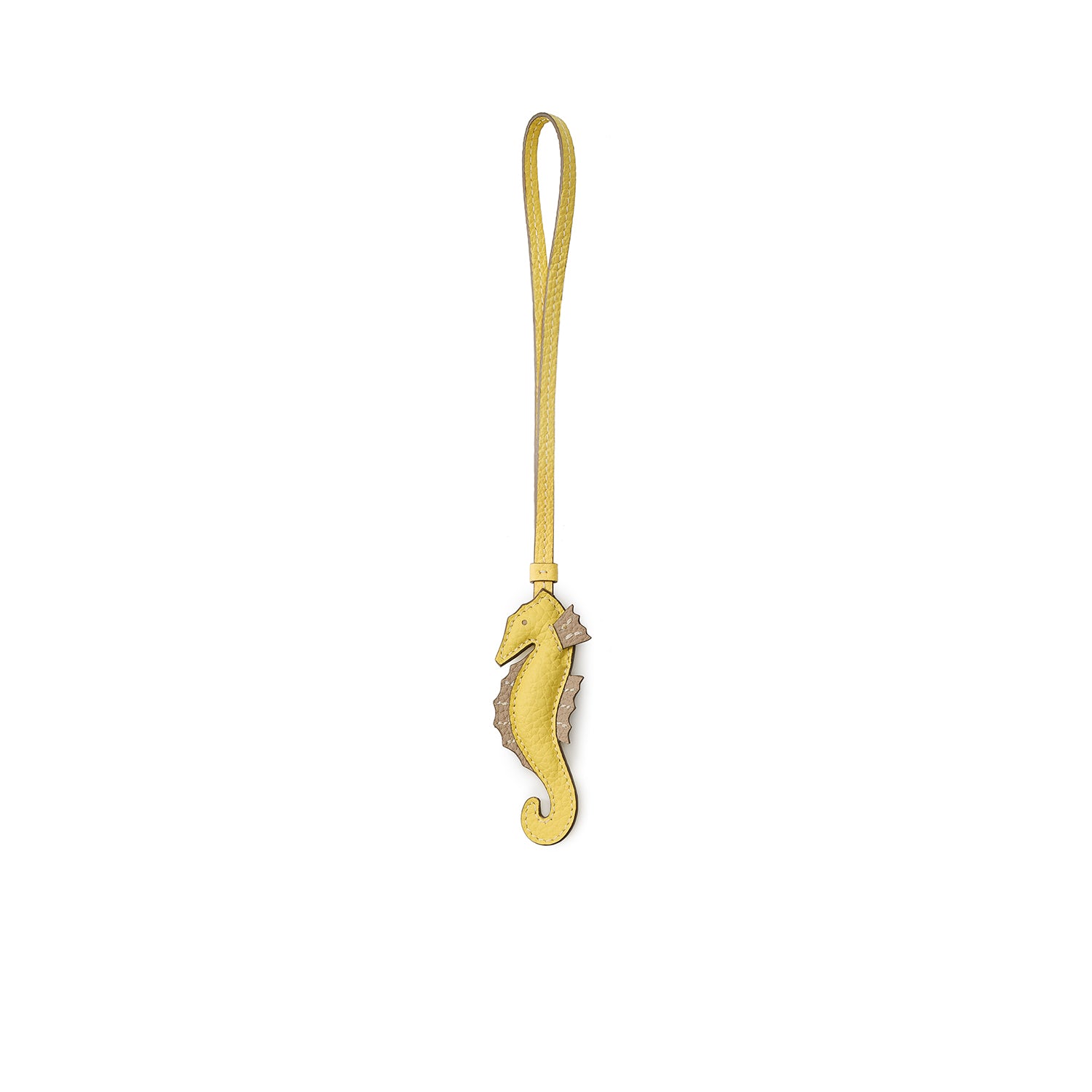 Summer Charm Seahorse Shrink Leather (Yellow)