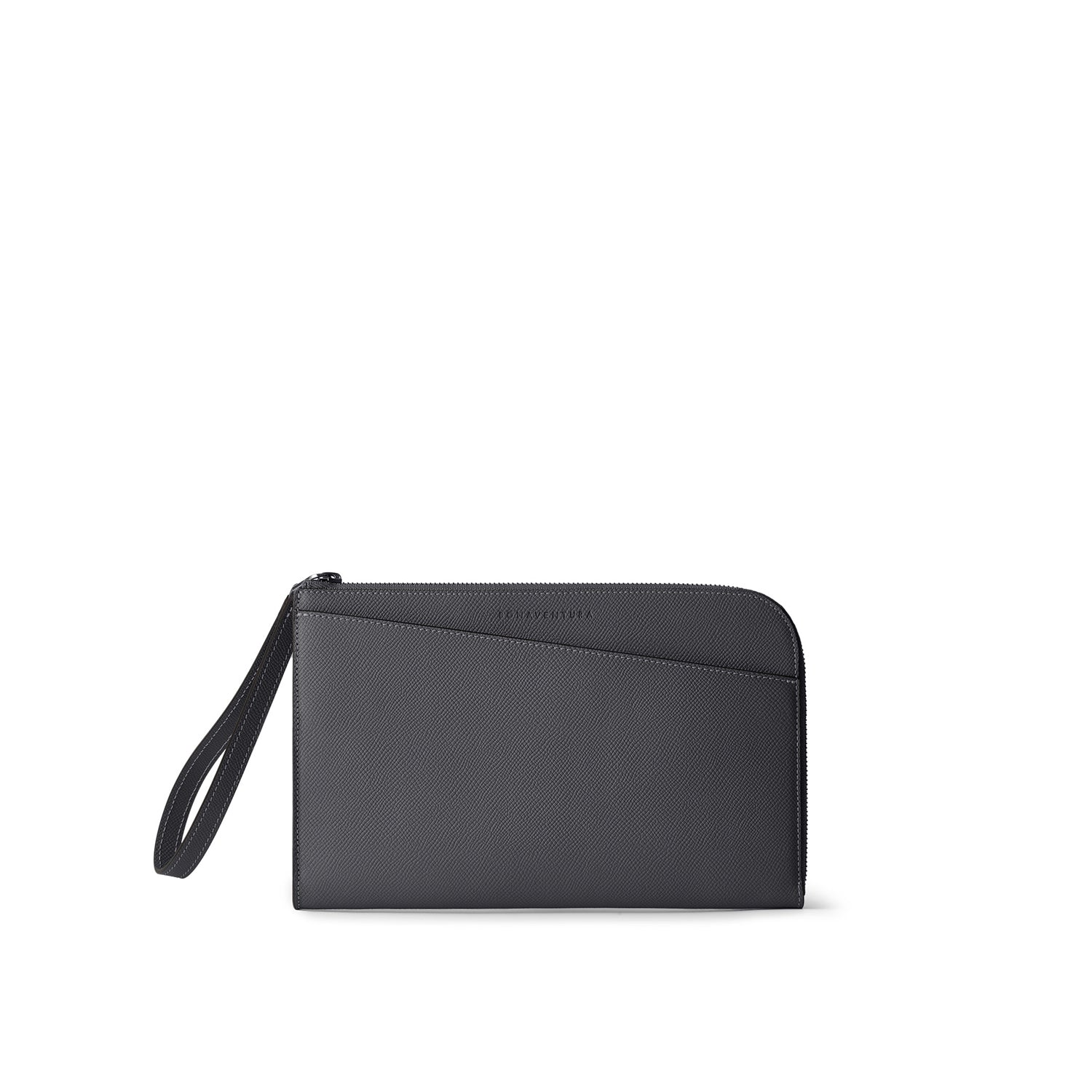 Felix Clutch Bag Nobile Leather (Charcoal Gray - Small)