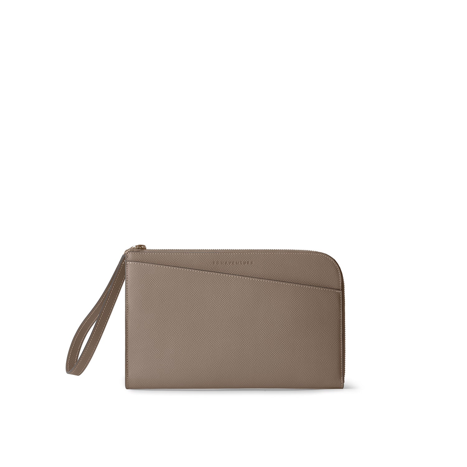 Felix Clutch Bag Nobile Leather (Etoupe - Small)