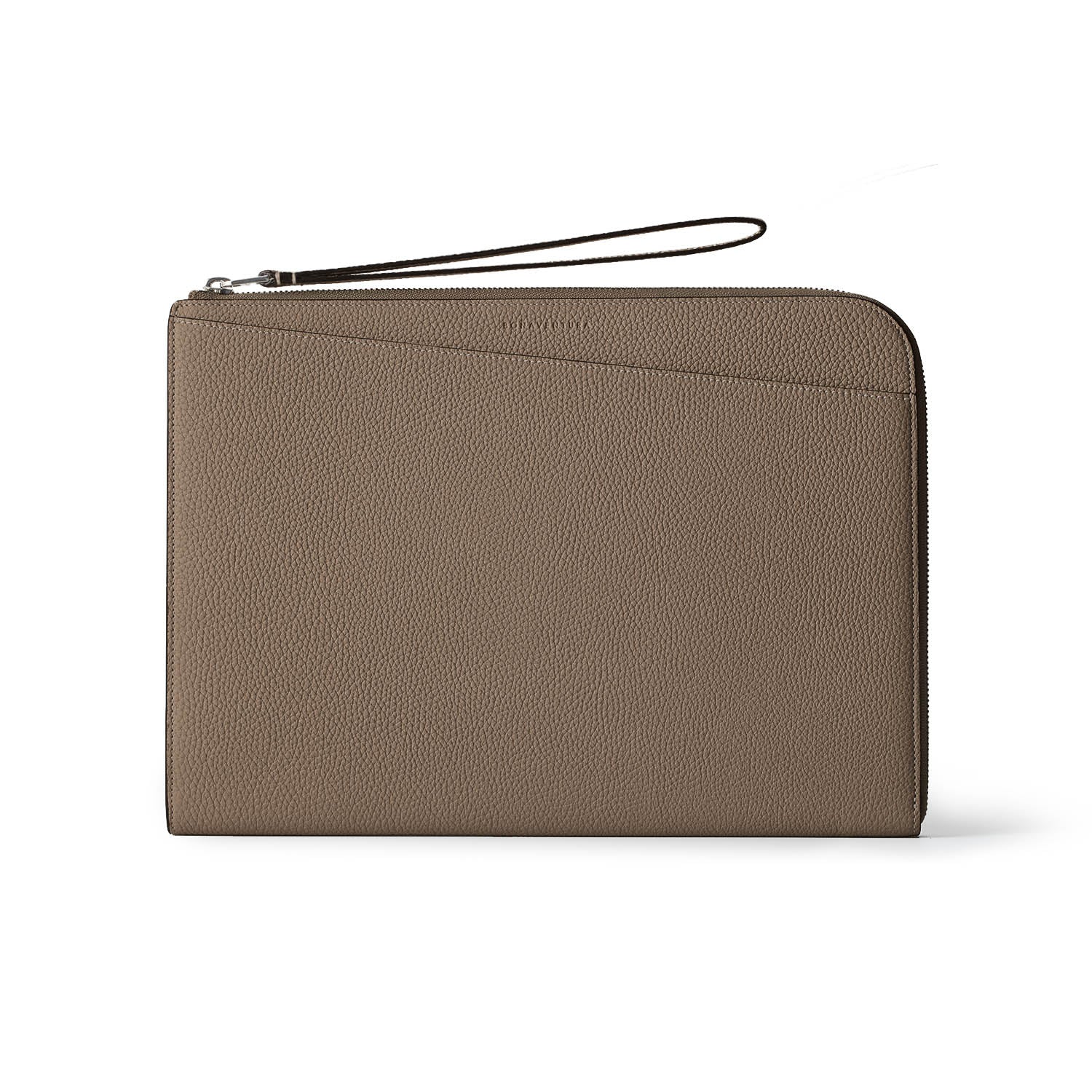 Fabio Clutch Bag Shrink Leather (Etoupe)